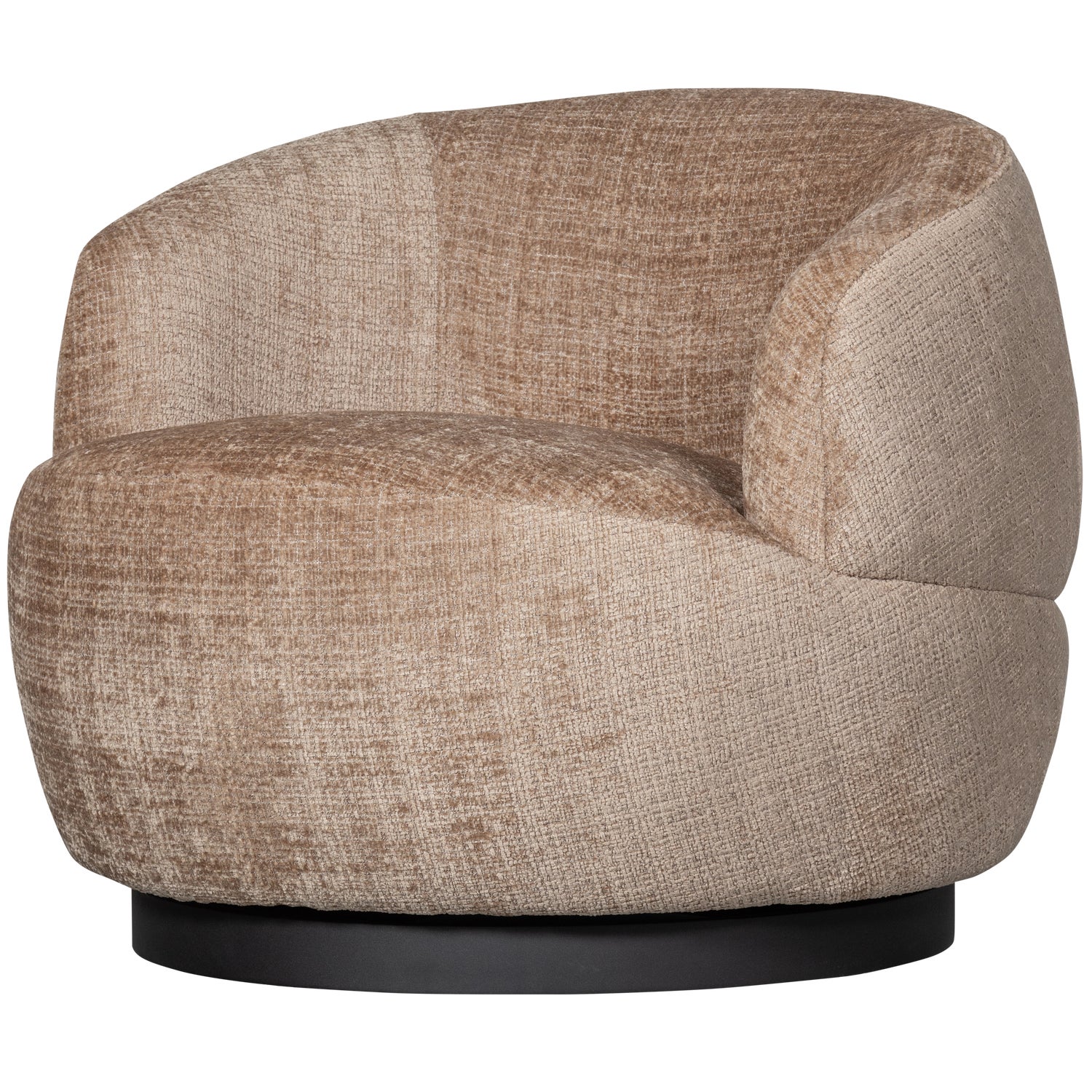 WOOLLY DRAAIFAUTEUIL CHENILLE ZAND
