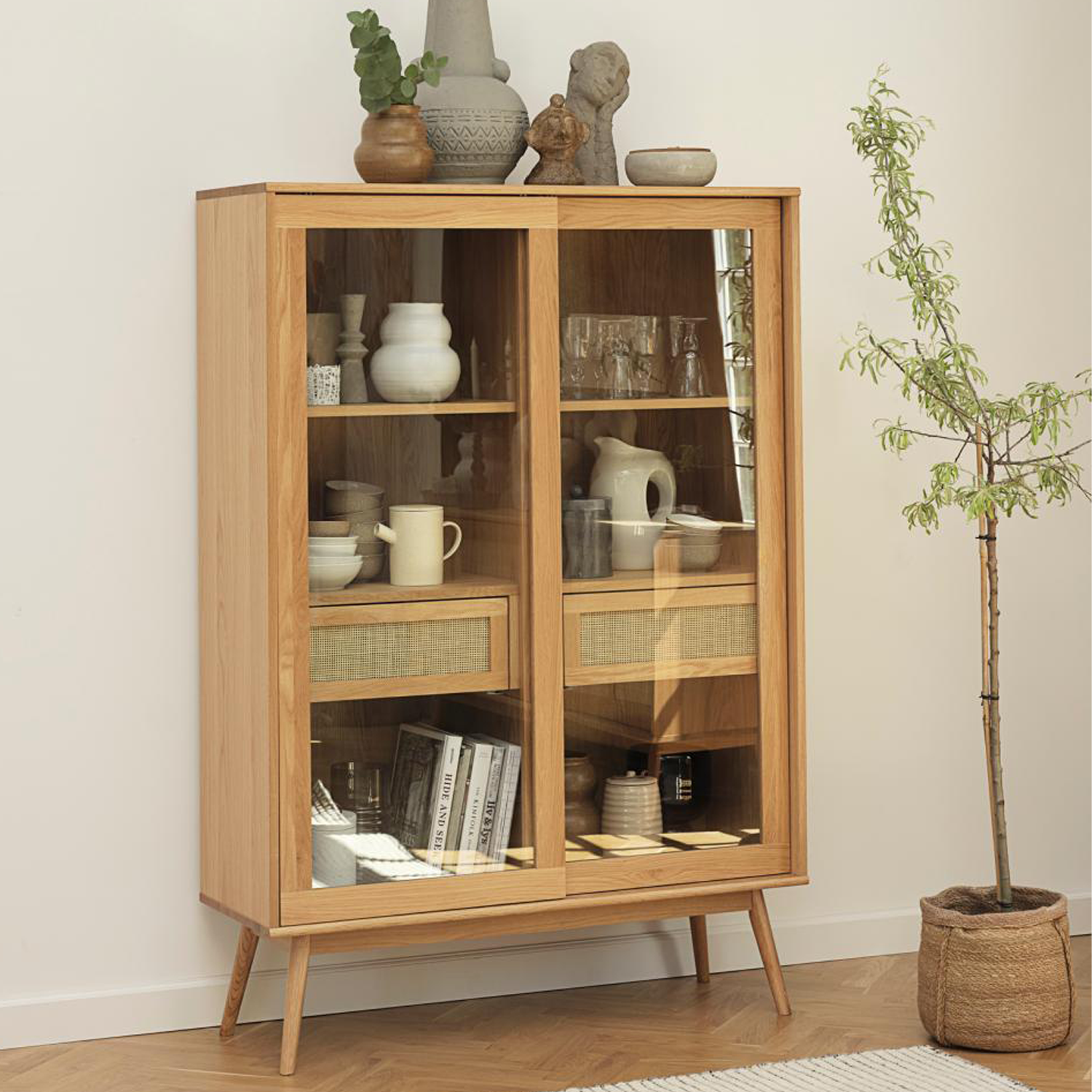 Wandkast Bali Naturel Eiken