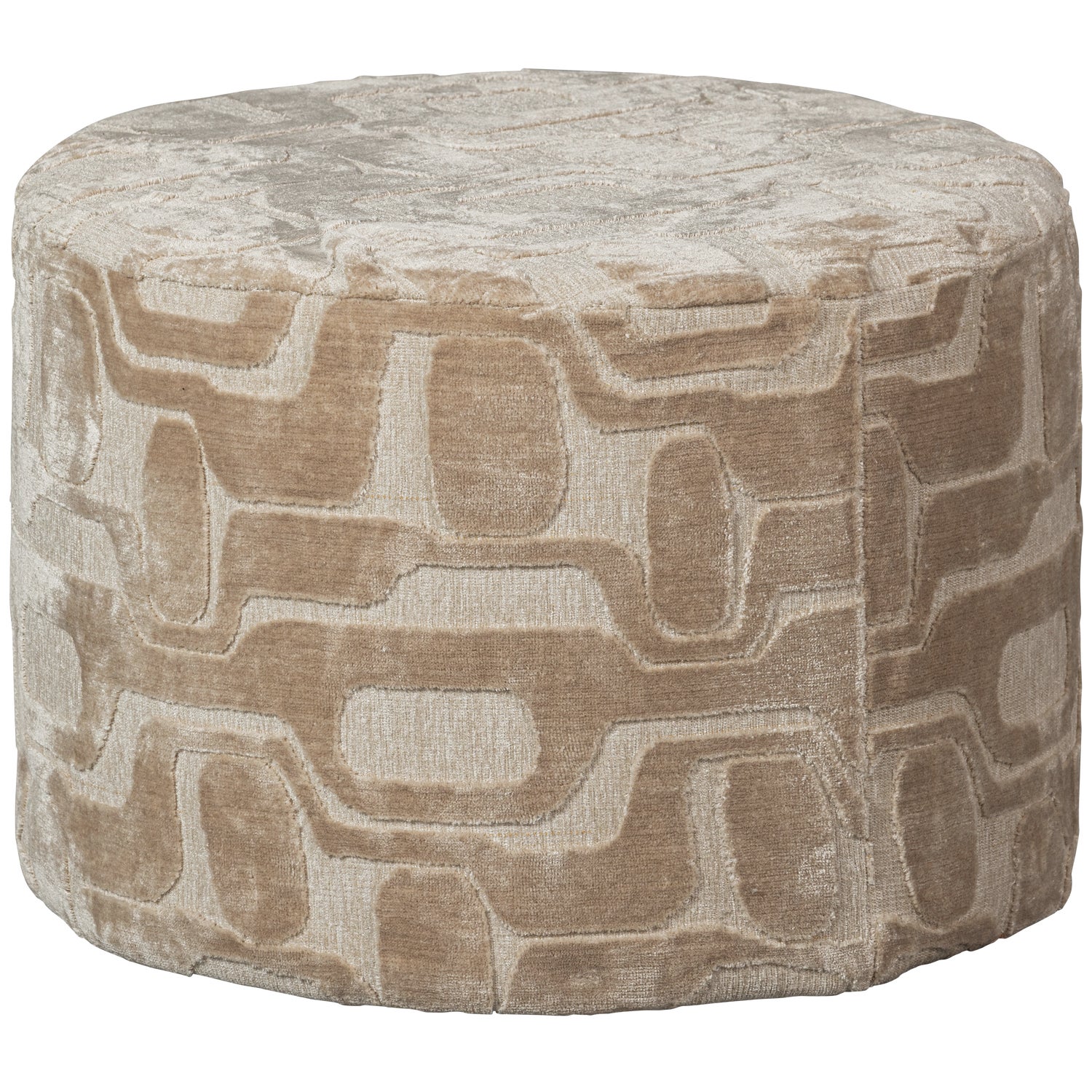 YAGO POEF VISCOSE DESSIN NATUREL 43xØ60CM