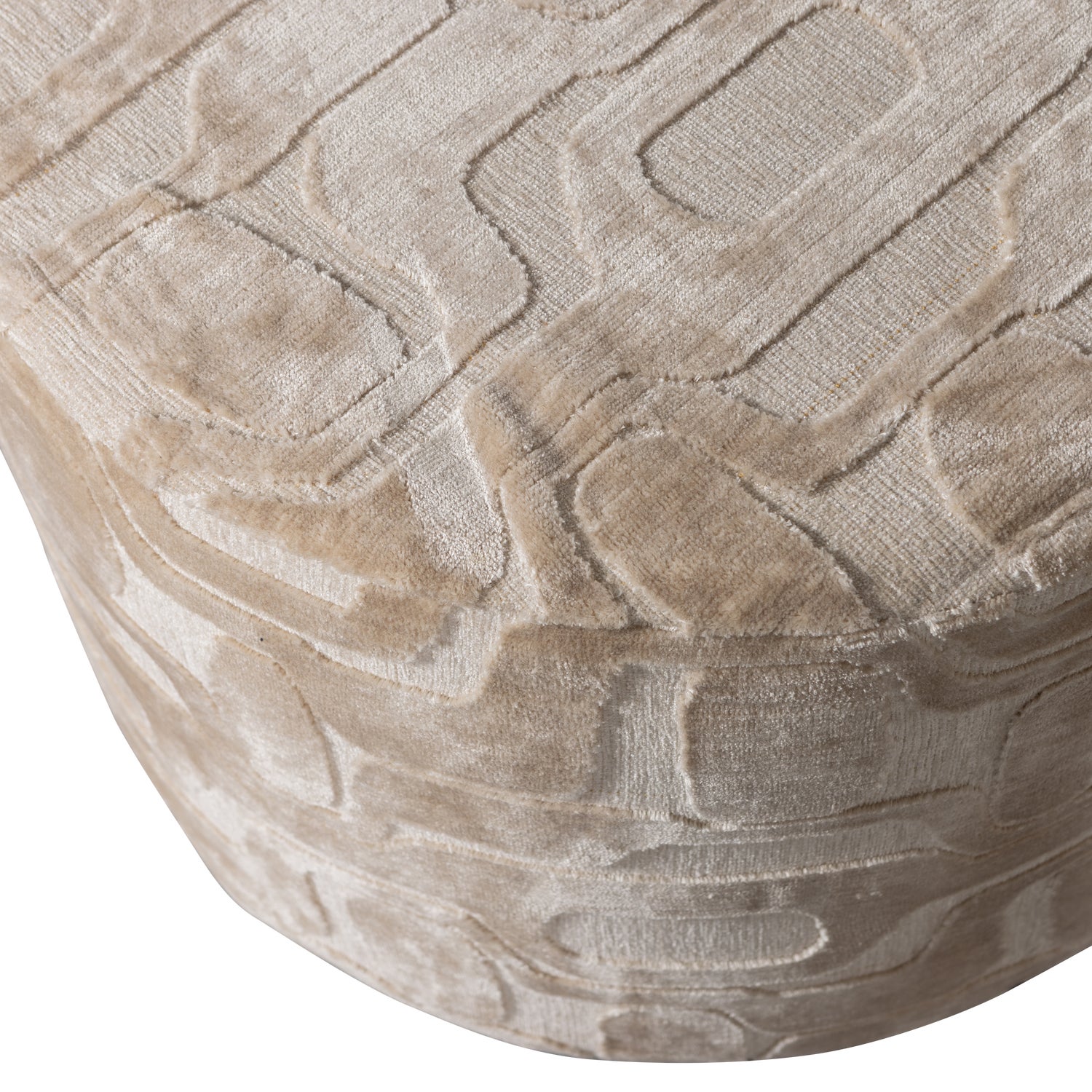 YAGO POEF VISCOSE DESSIN NATUREL 43xØ60CM