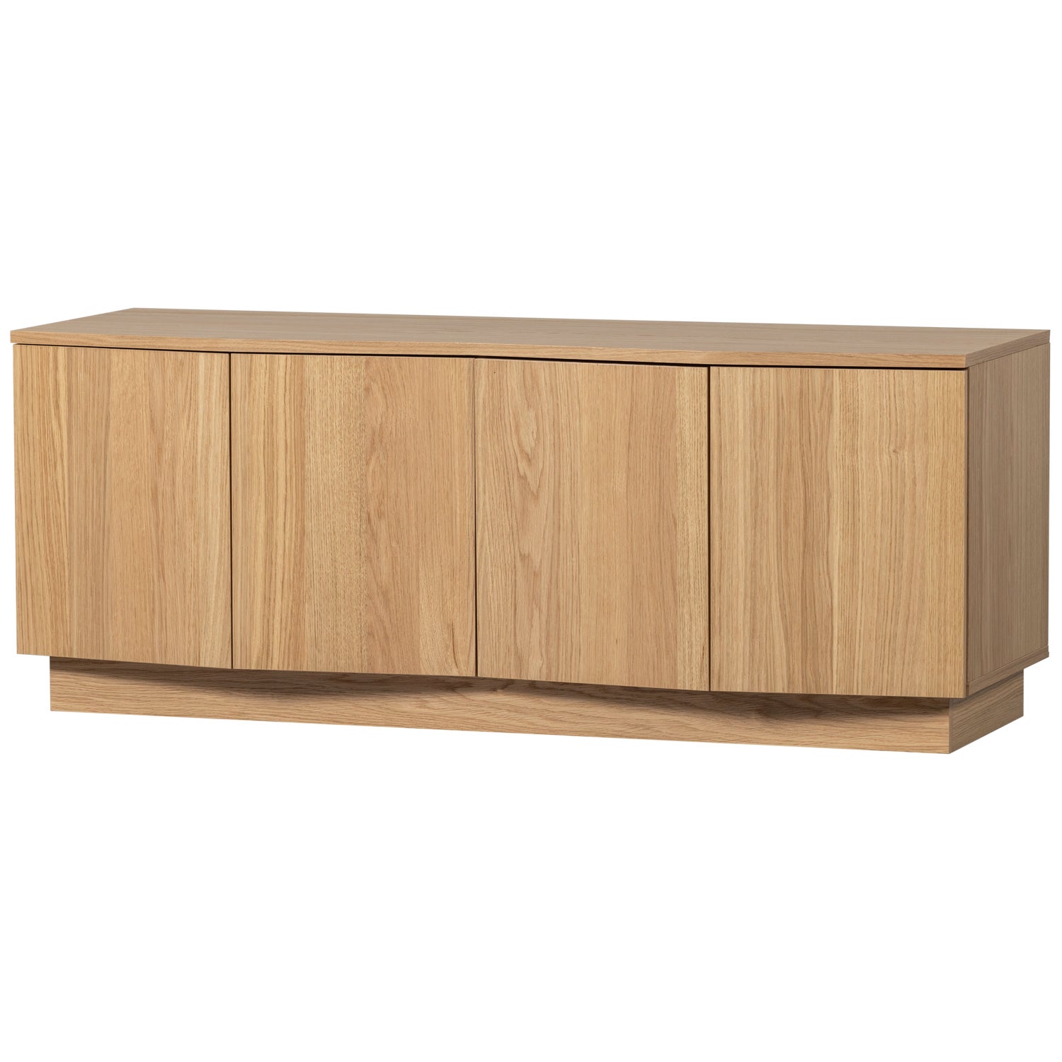 ZUMA TV MEUBEL 133CM EIKEN TRANSPARANT [fsc]