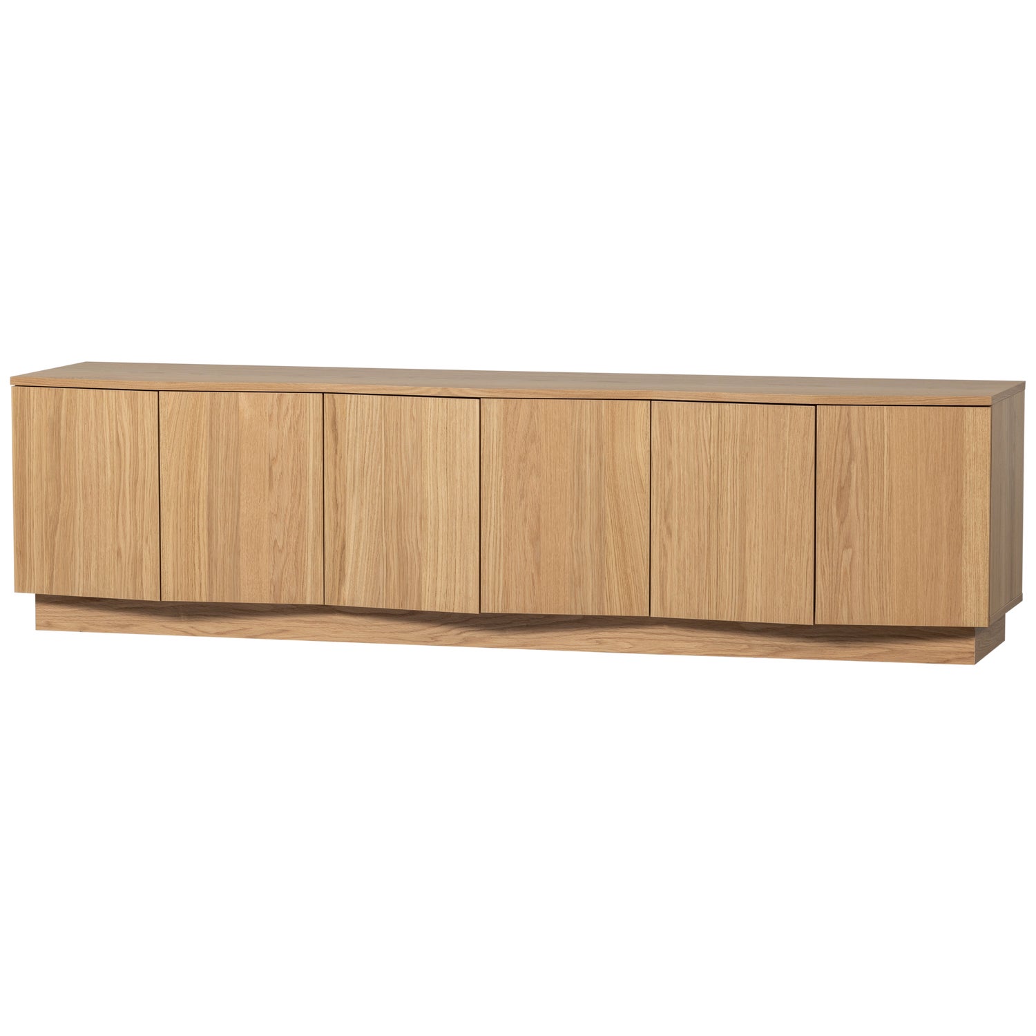 ZUMA TV MEUBEL 200CM EIKEN TRANSPARANT [fsc]