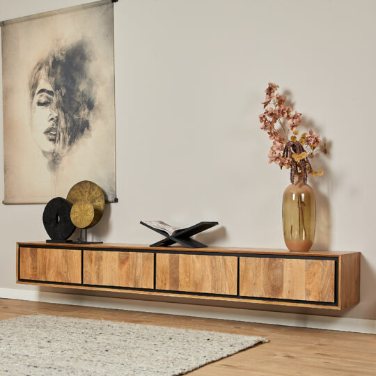 Zwevend tv meubel RichWood | 240 cm