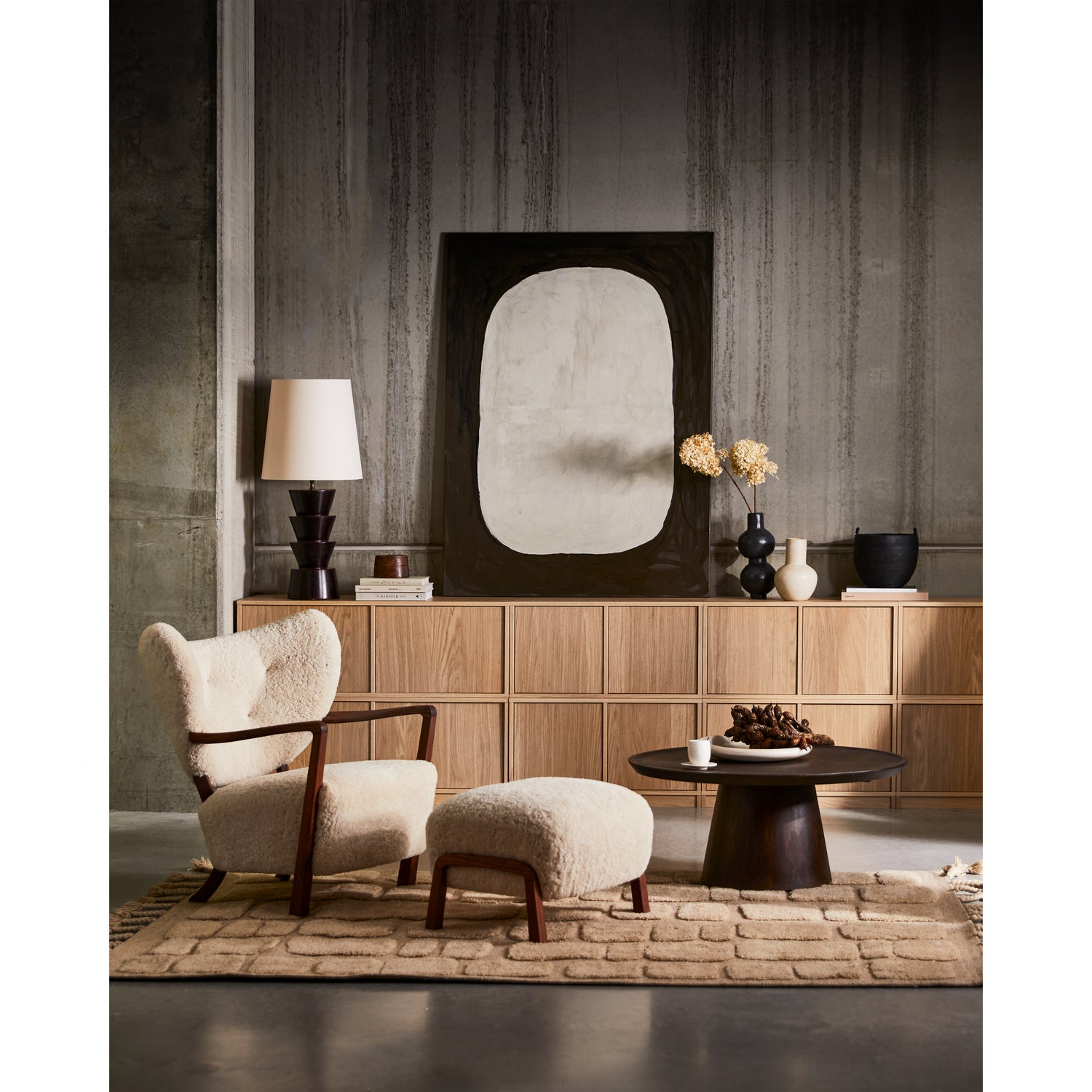 BRICKS VLOERKLEED MET STEEN DESSIN BEIGE 170x240CM