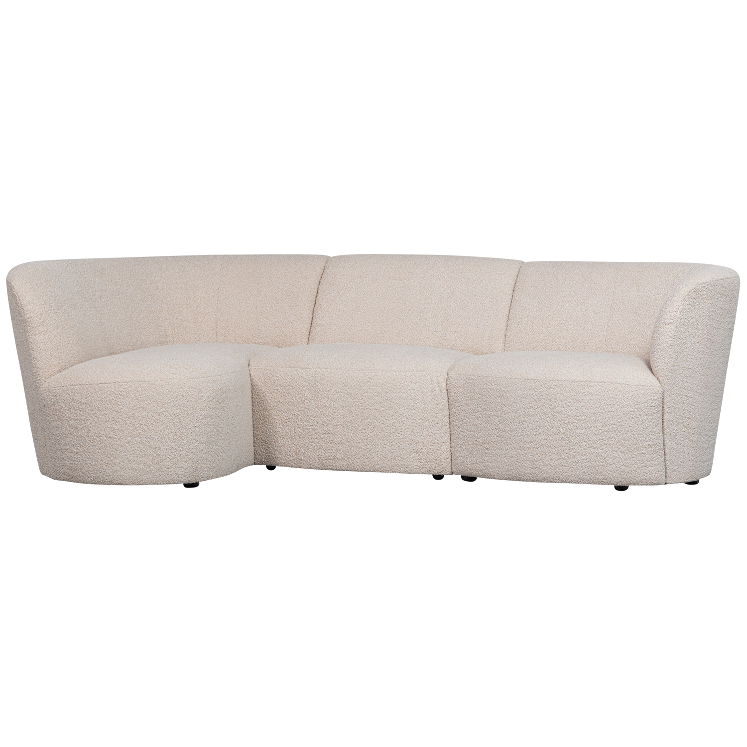 COCO 3-ZITS RONDING LINKS BOUCLE CREME