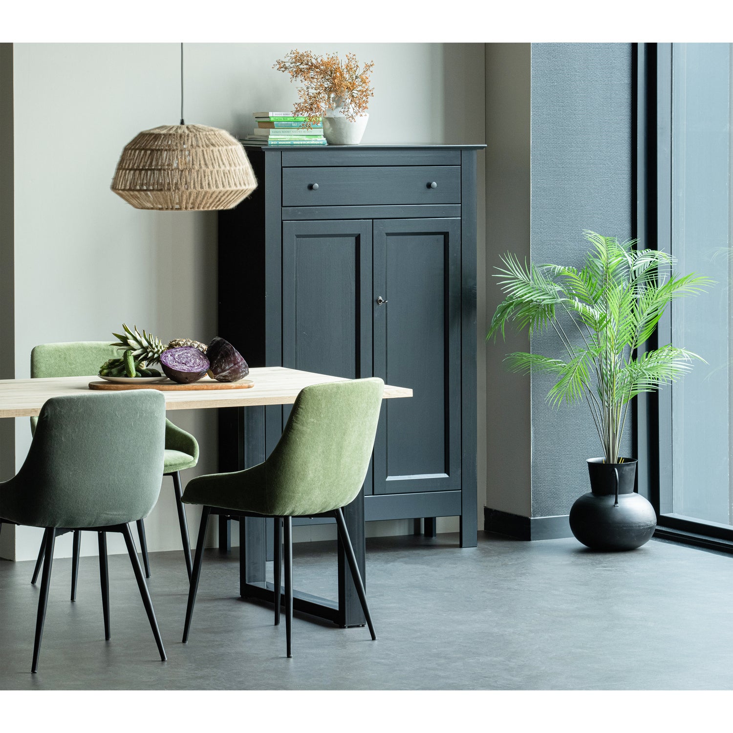 Combi-tablo: Eiken 160x90 & U-poot [fsc]