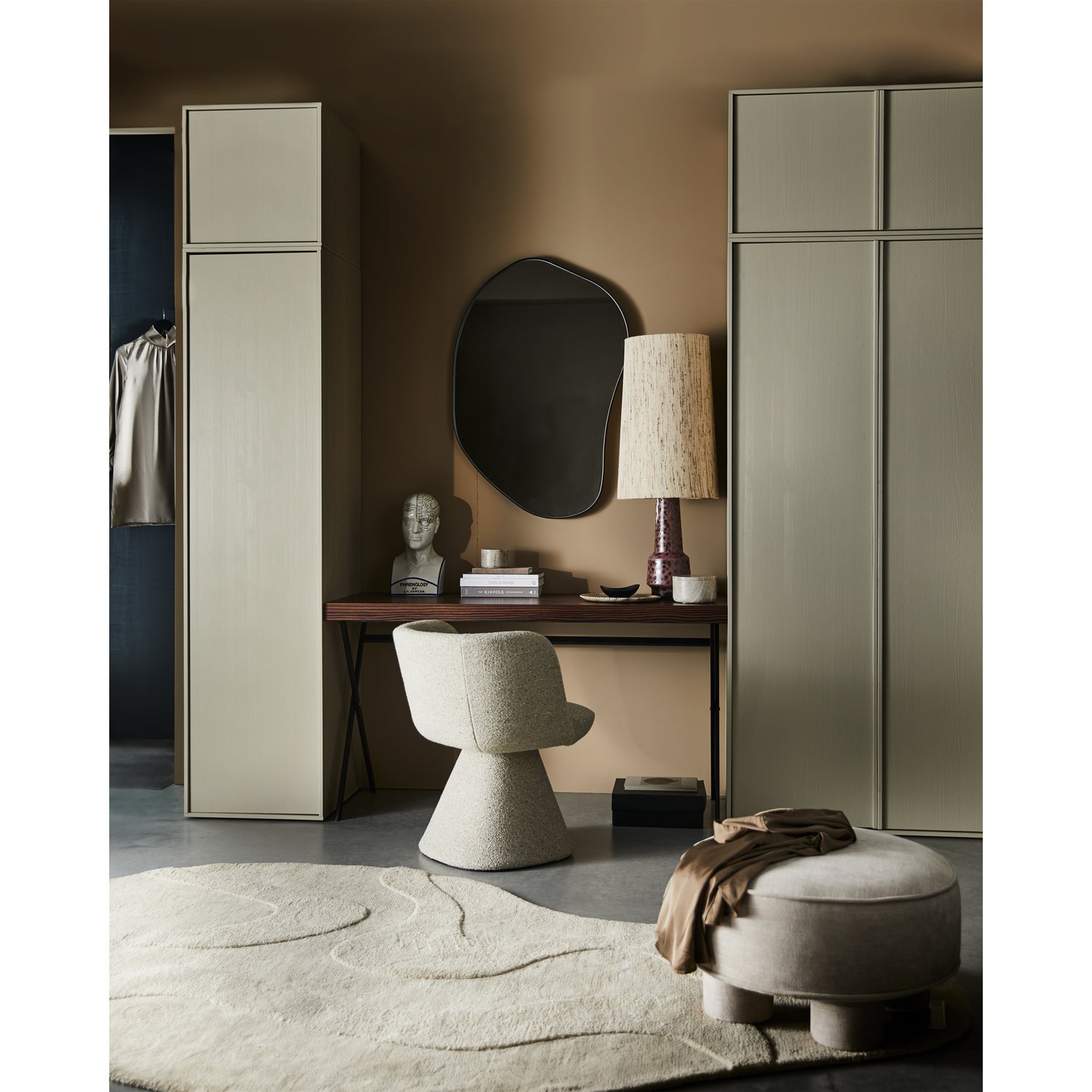 Daily Closet Single 200x50cm Grenen Dakargrau [fsc]