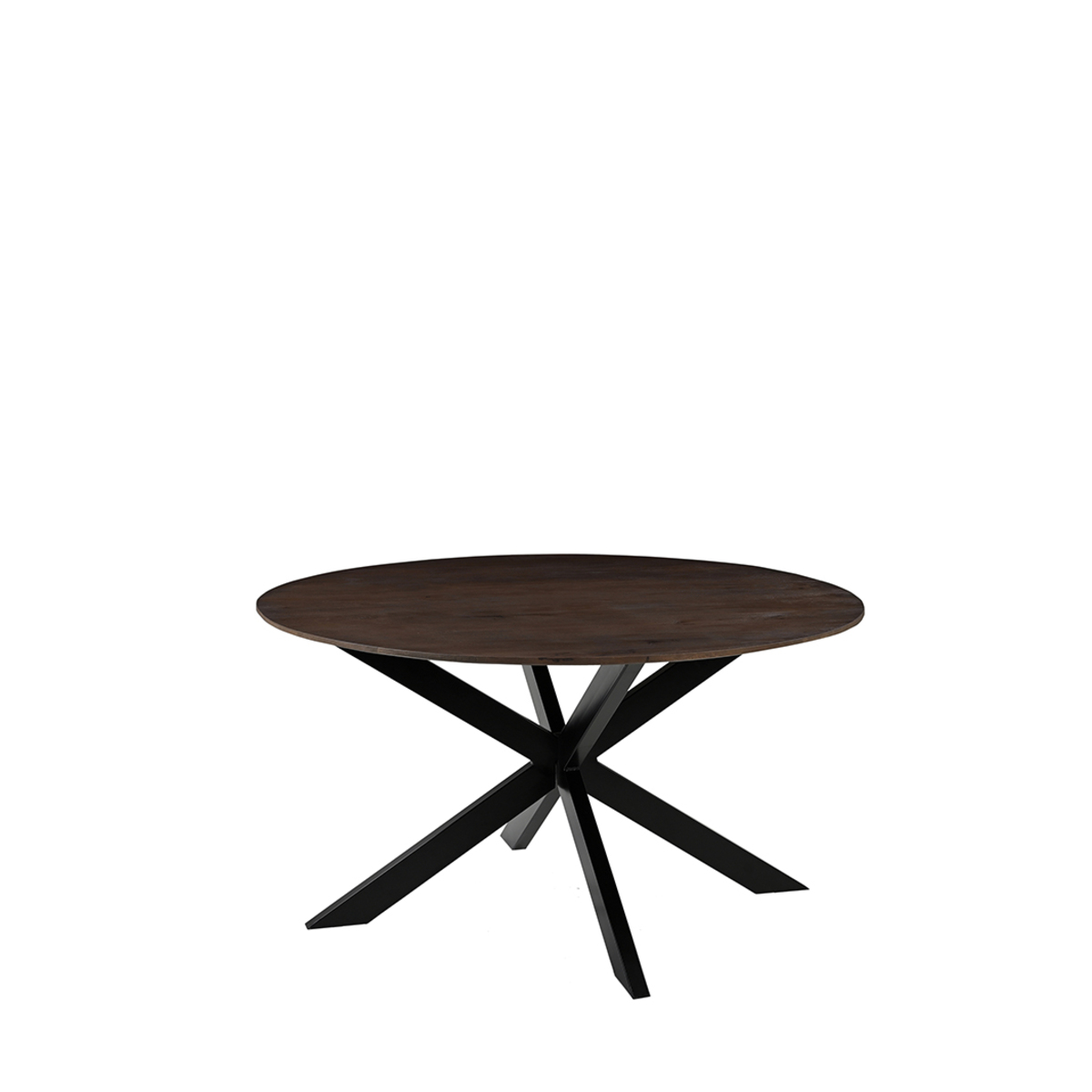 Eetkamertafel Otis - Espresso - Mangohout - 140 cm - Rond