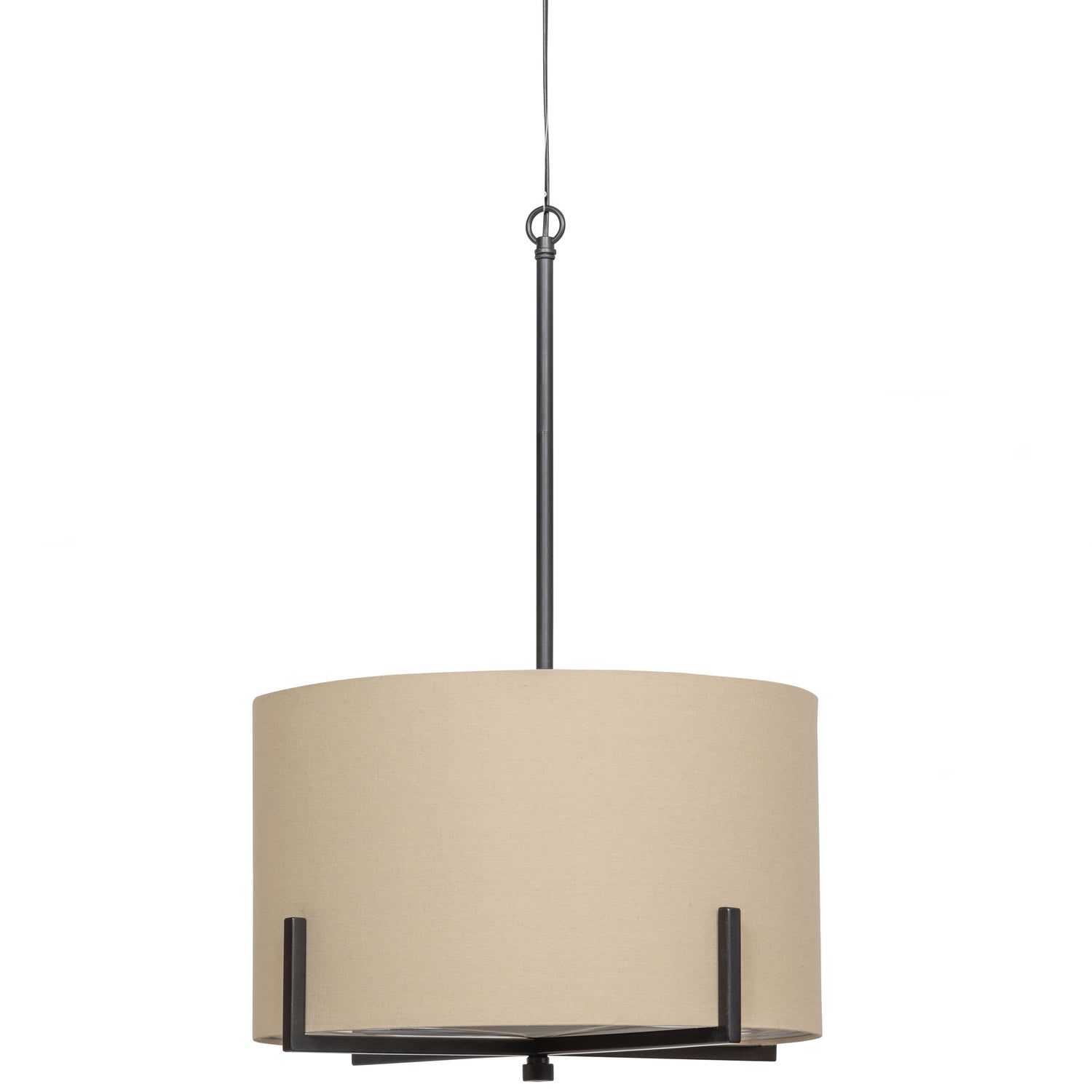 HOLLY HANGLAMP ZWART/NATUREL