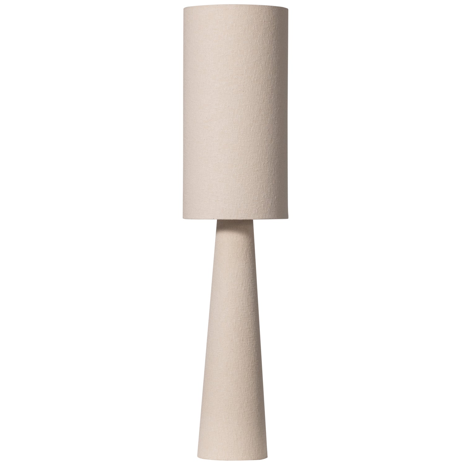LOFT VLOERLAMP METAAL/BOUCLÉ NATUREL 130xØ30CM