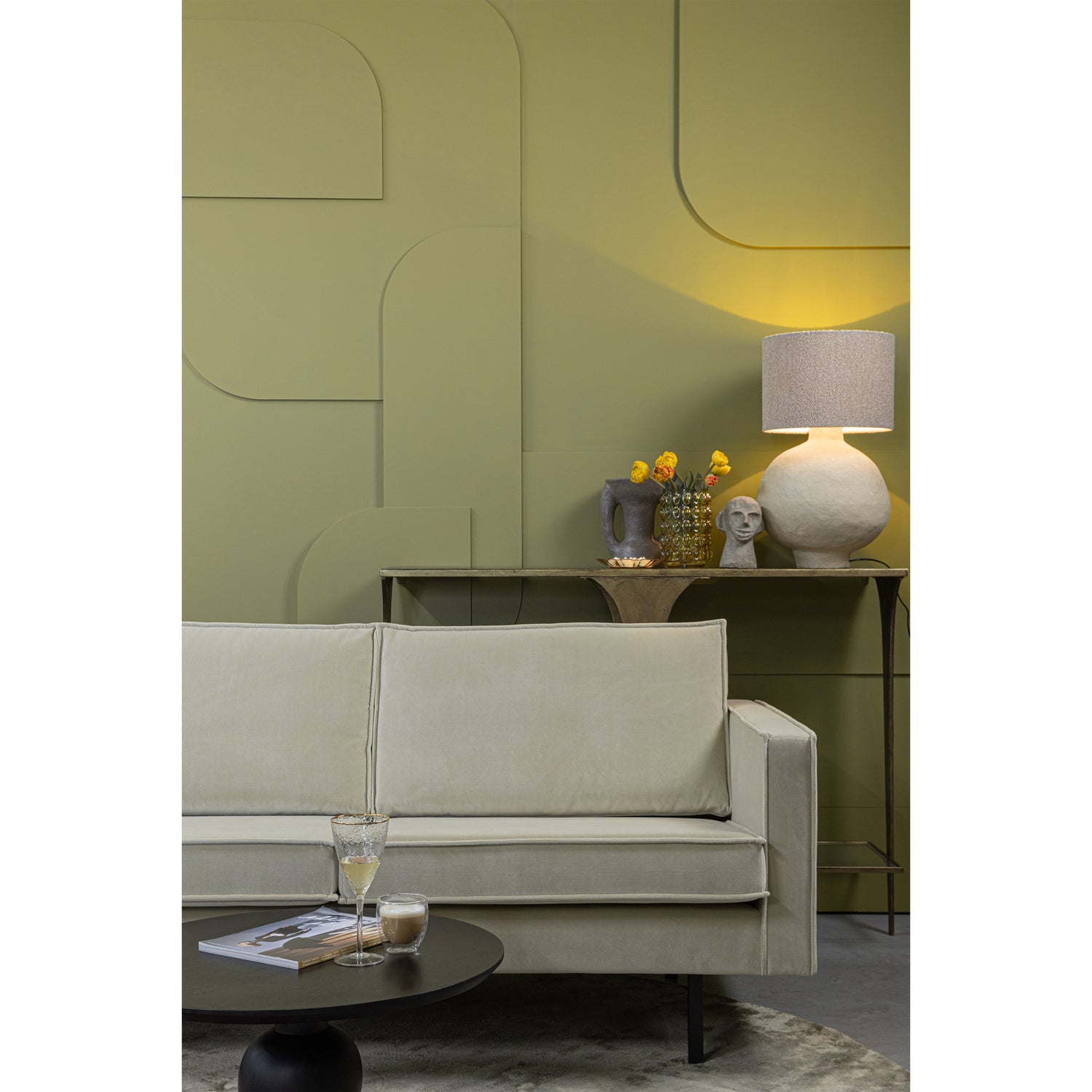 Rodeo Chaise Longue Links Velvet Pistache