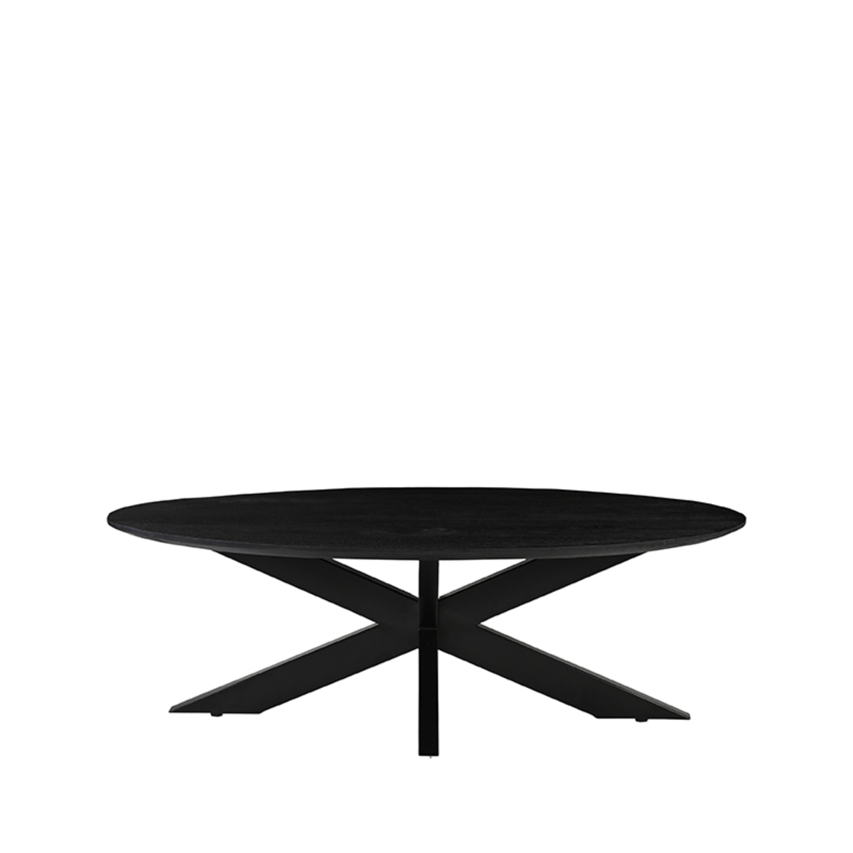Salontafel James - Zwart - Mangohout - 130 cm