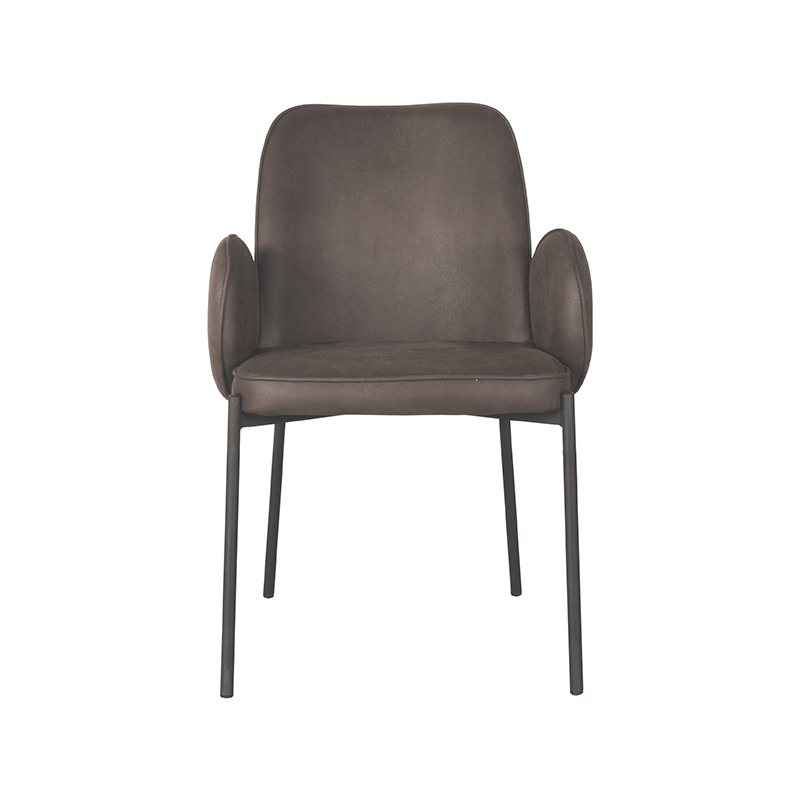 Set V 2 - Eetkamerstoel Jari - Antraciet - Microfiber