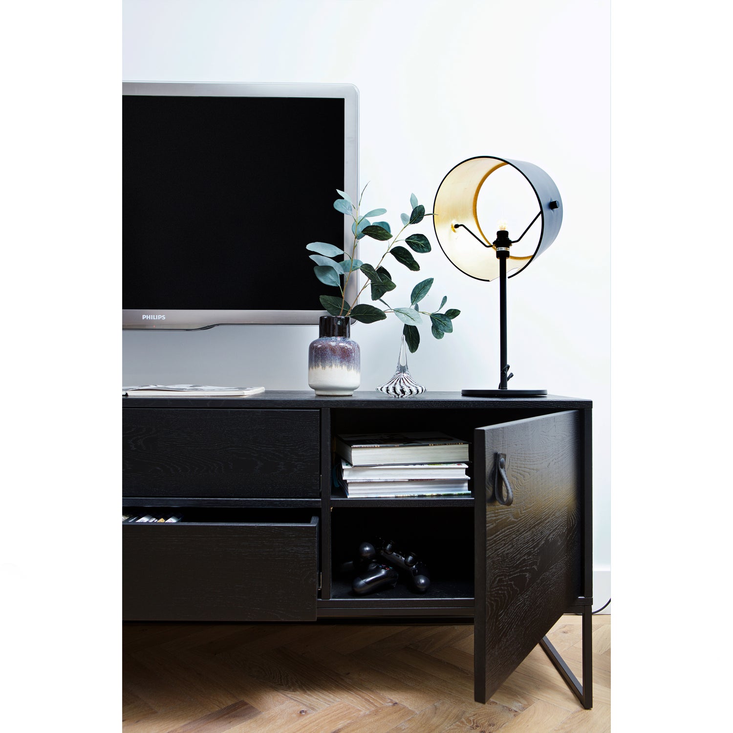 Silas Tv Meubel 180cm Essen Blacknight [fsc]