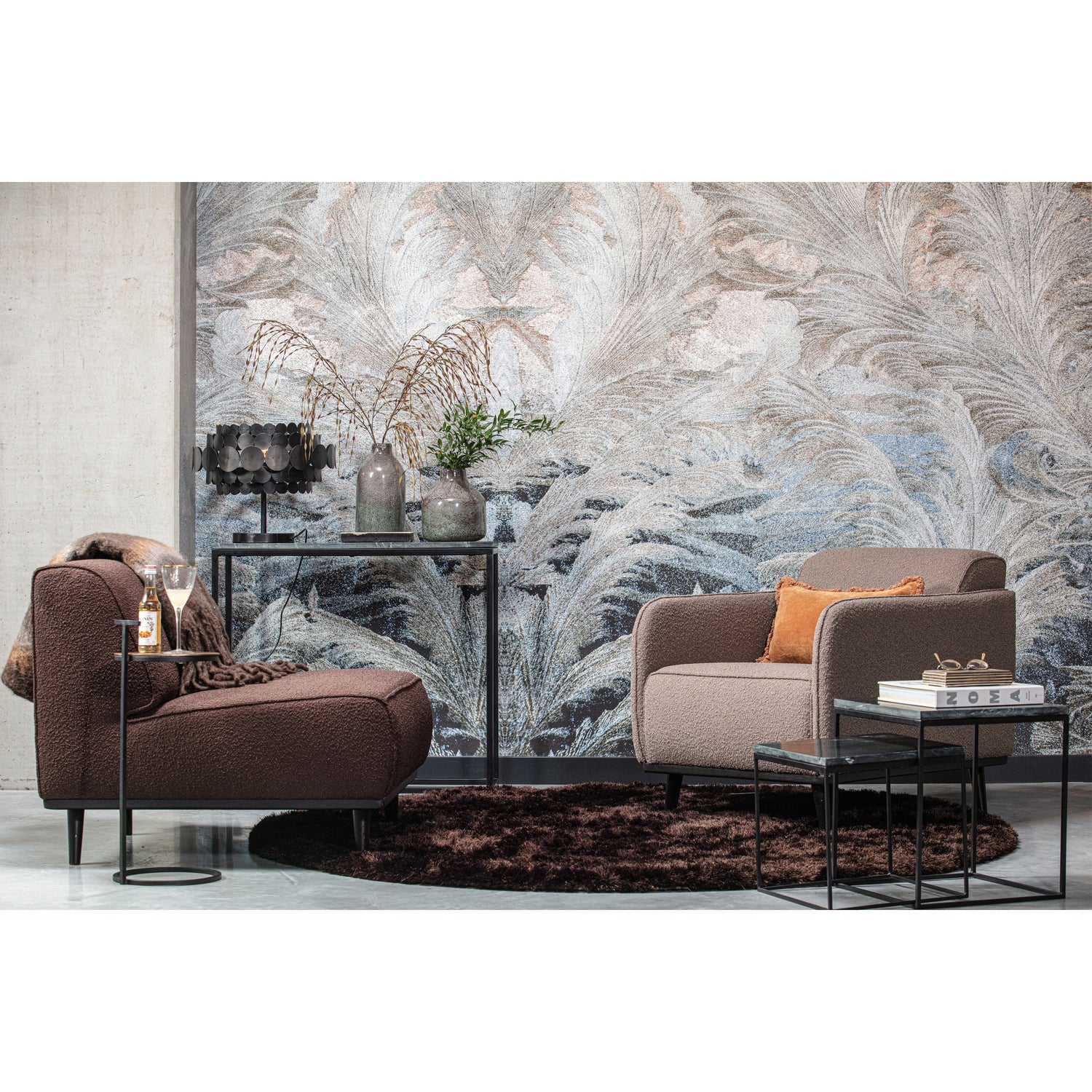 Statement Fauteuil Met Arm BouclÉ Nougat