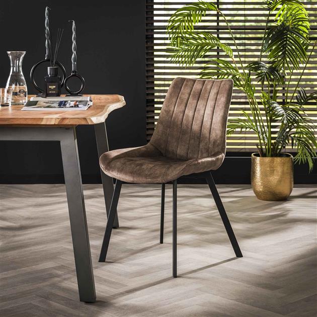 Stoel brede zit. VPE4 / Champagne velours