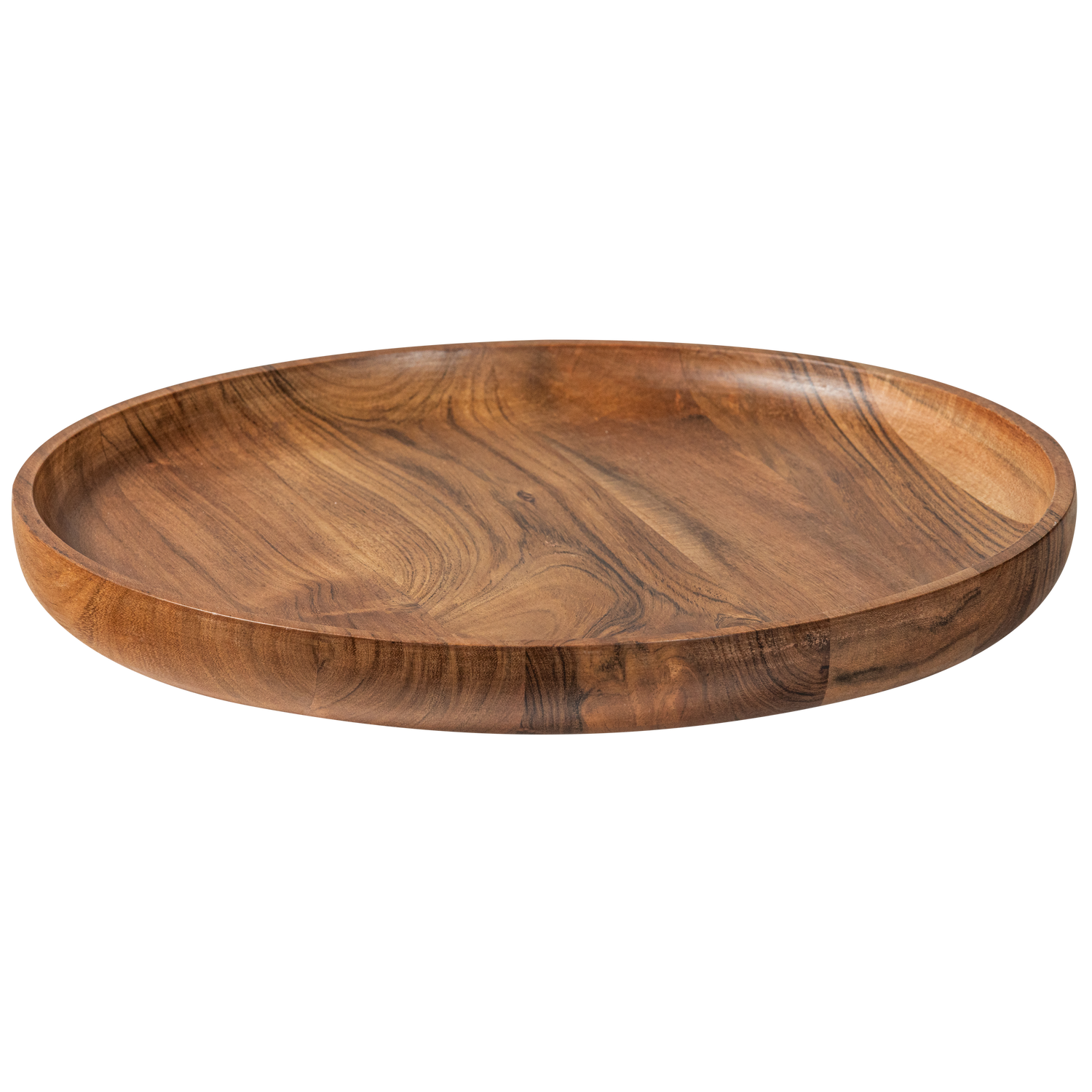 YUKI SERVEERPLANK ROND ACACIA HOUT NATUREL