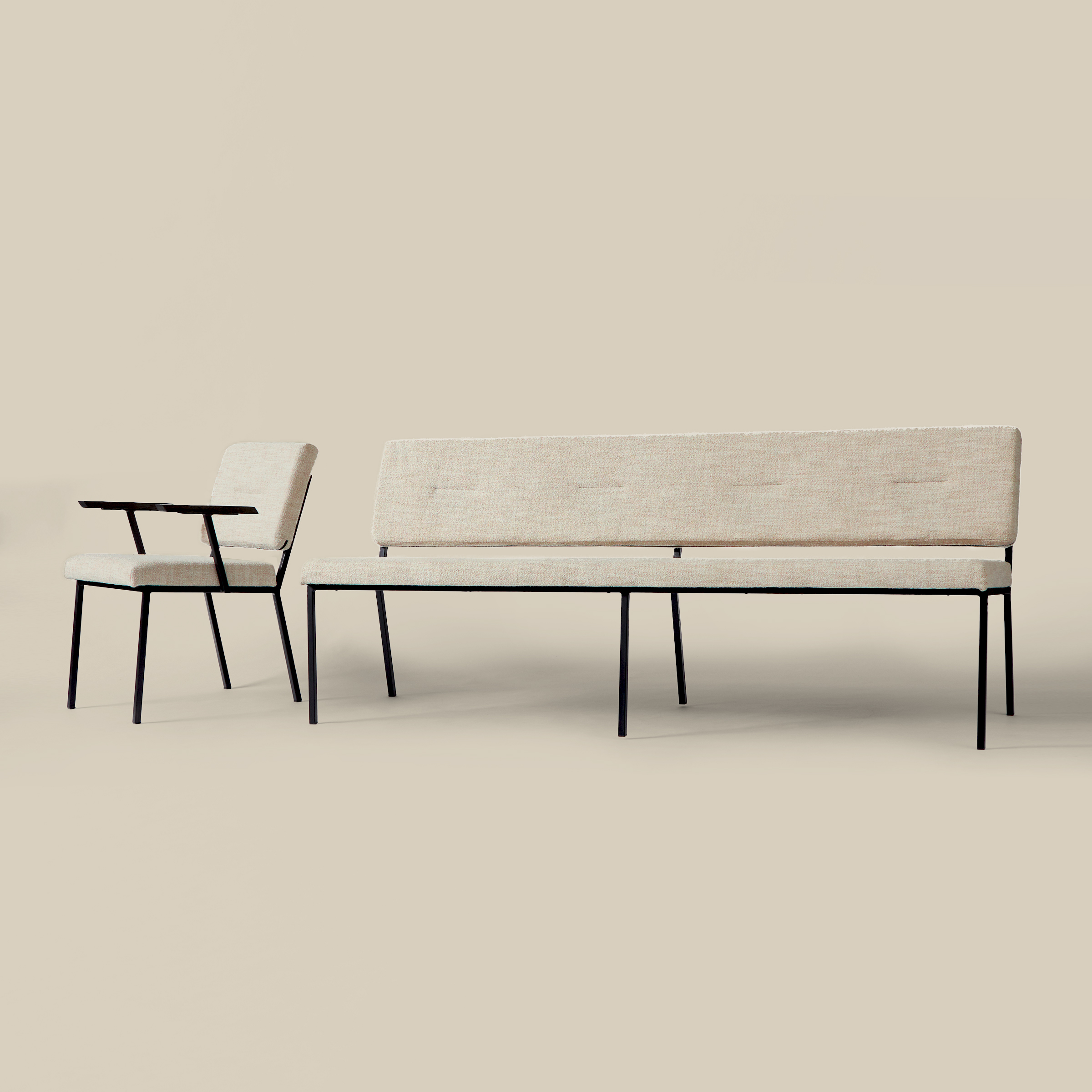 Eetkamerbank Soho 200cm Beige
