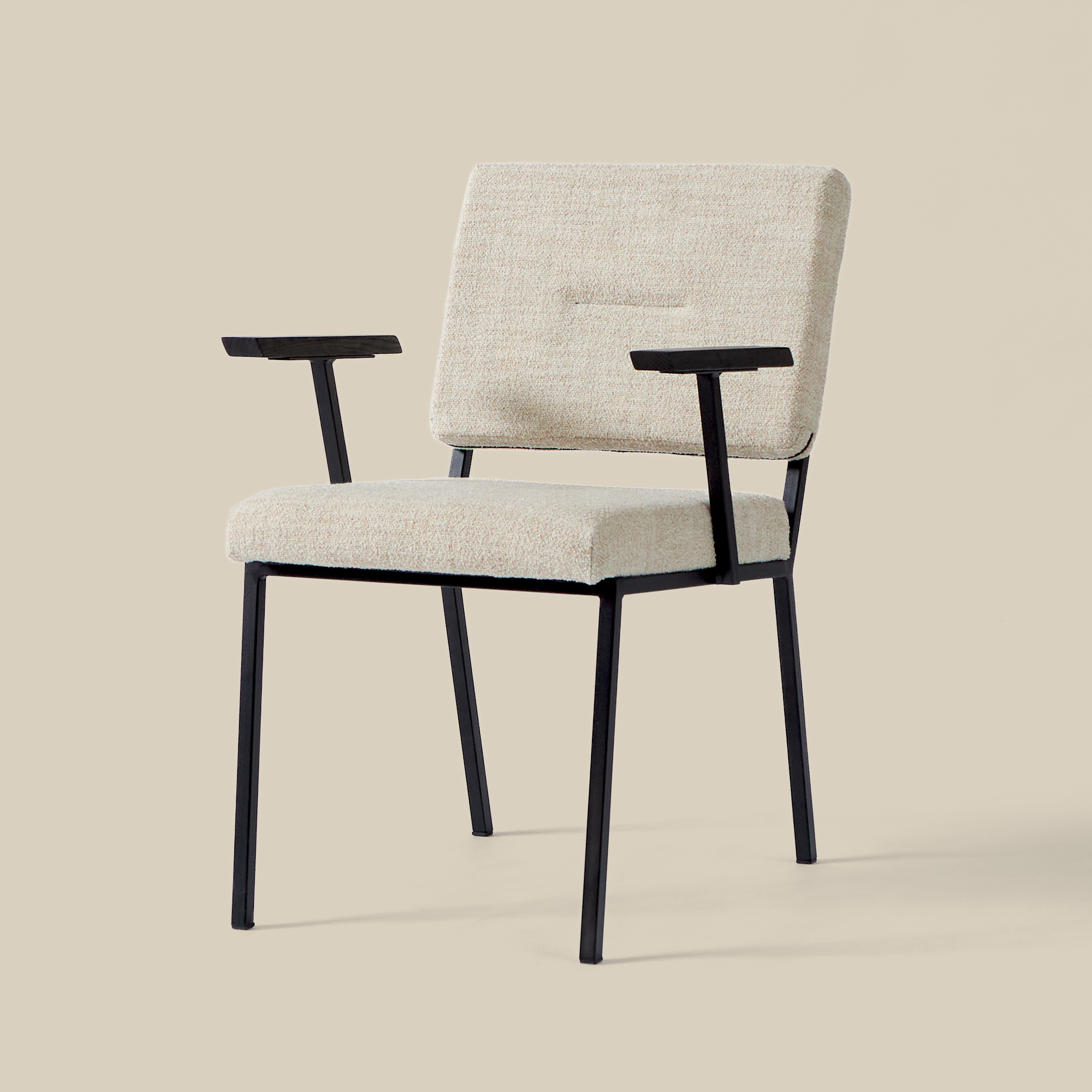 Eetkamerstoel Soho met armleuning Beige