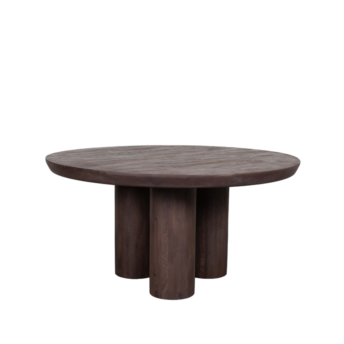 Eetkamertafel Olly - Espresso - Mangohout - 150 cm - Rond