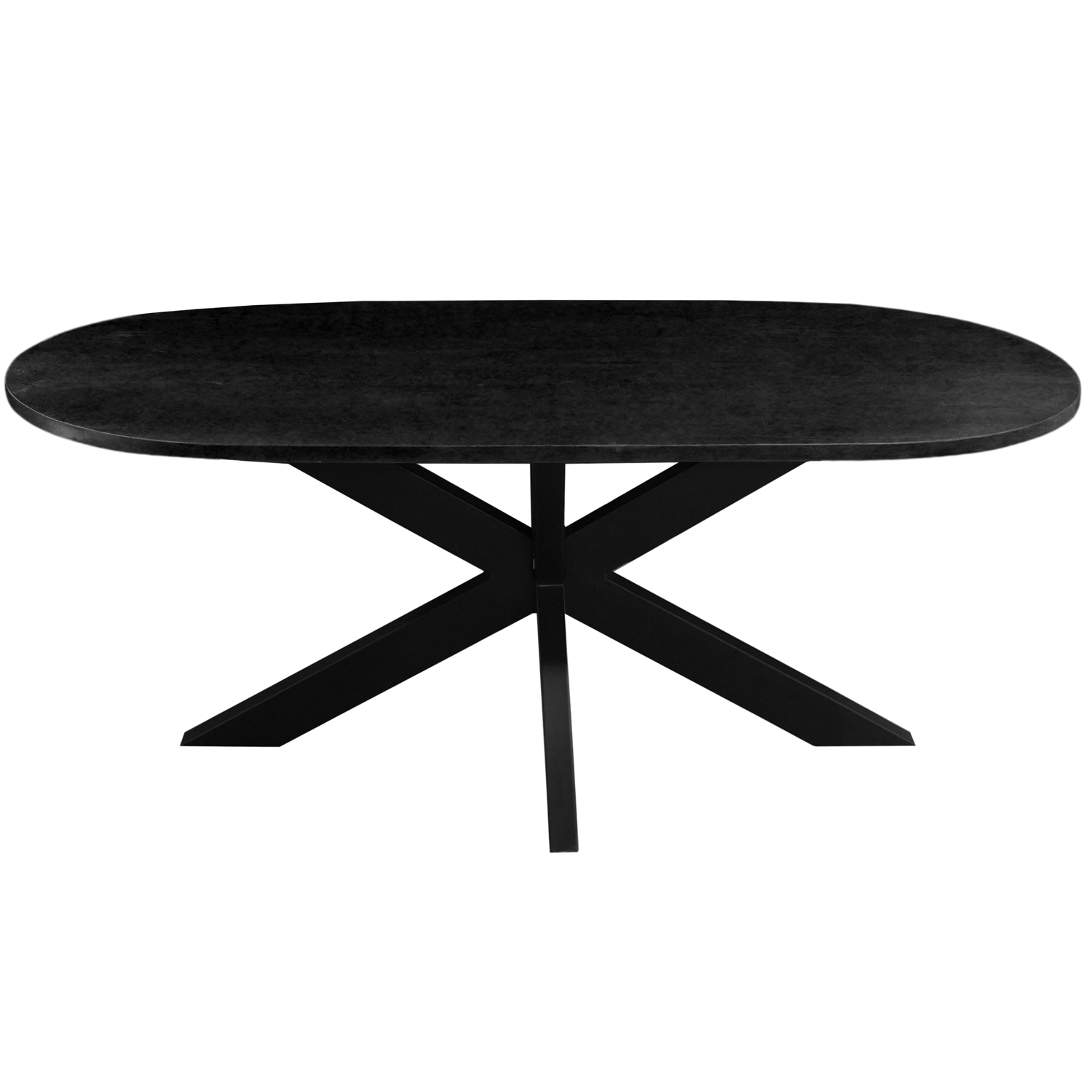 Eettafel Capsule Ovaal kruispoot 220cm Black