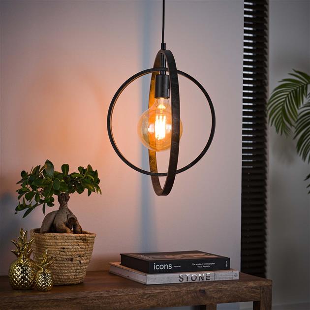 Hanglamp 1L Turn around / Charcoal