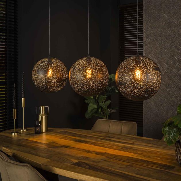 Hanglamp 3x 30 zip / Artic zwart