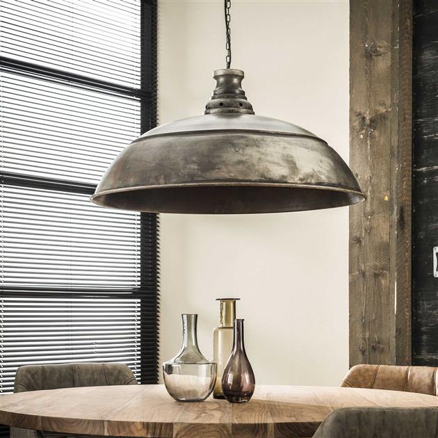 Hanglamp 80 industry / Oud zilver