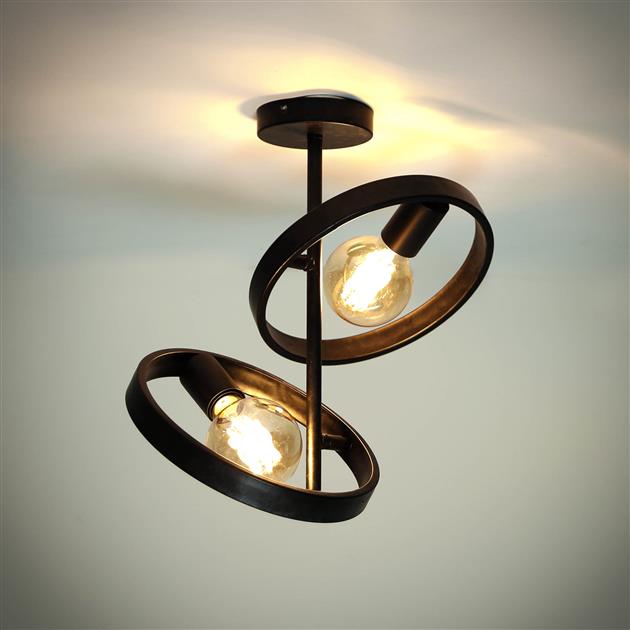 Plafondlamp 2L hover / Charcoal