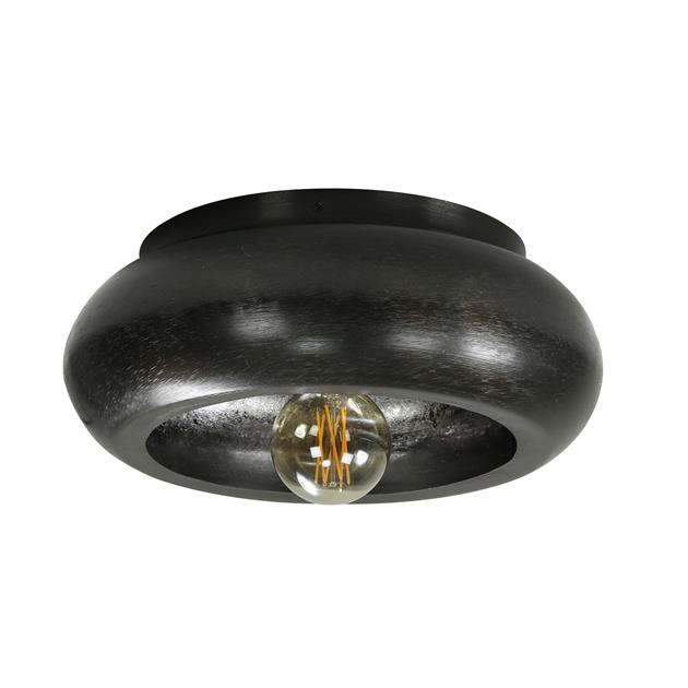 Plafondlamp sky 42 / Zwart nikkel