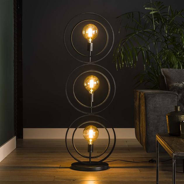 Vloerlamp 3L Turn around / Charcoal
