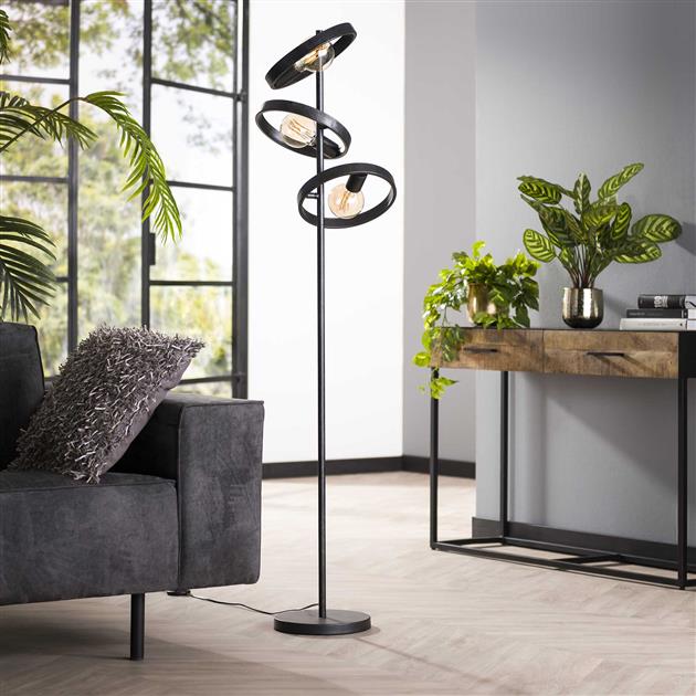 Vloerlamp 3L hover / Charcoal