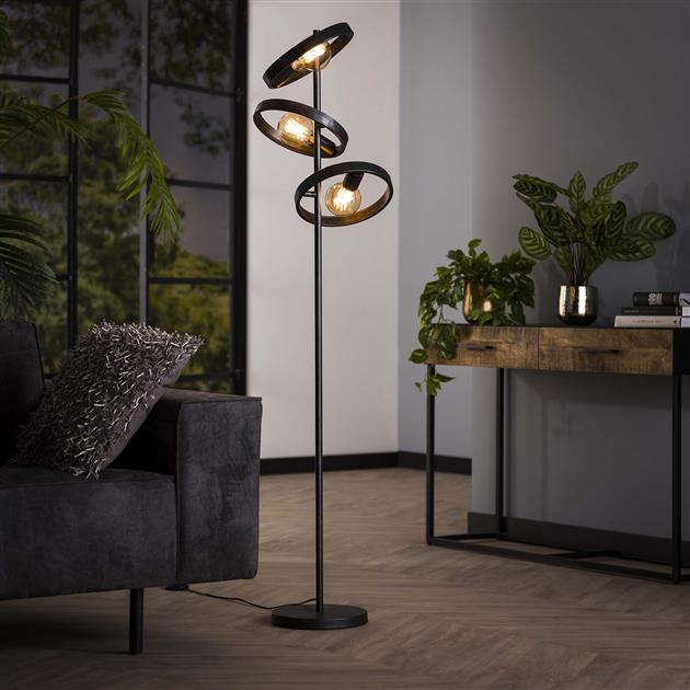 Vloerlamp 3L hover / Charcoal