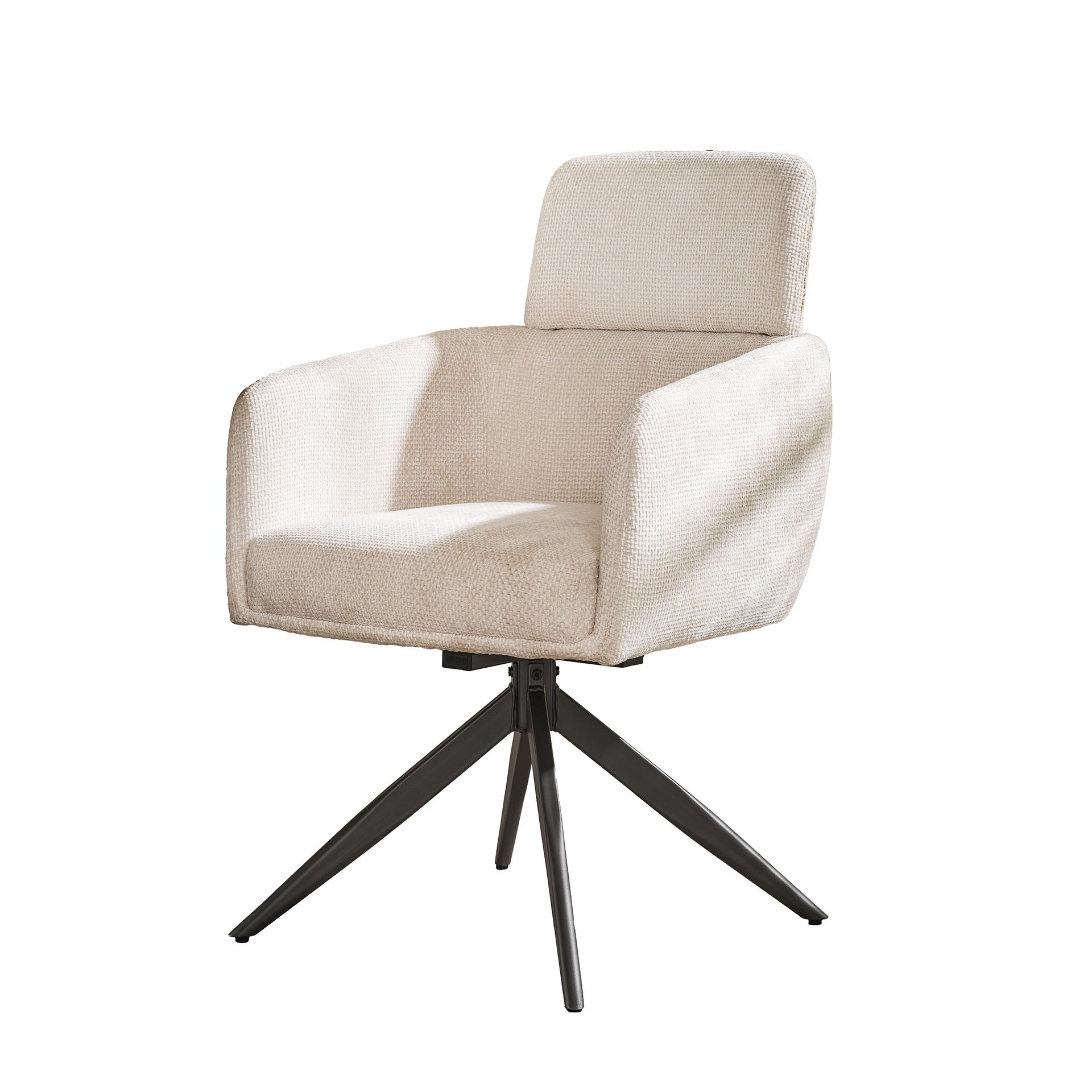 Armstoel headrest / Gritt wit