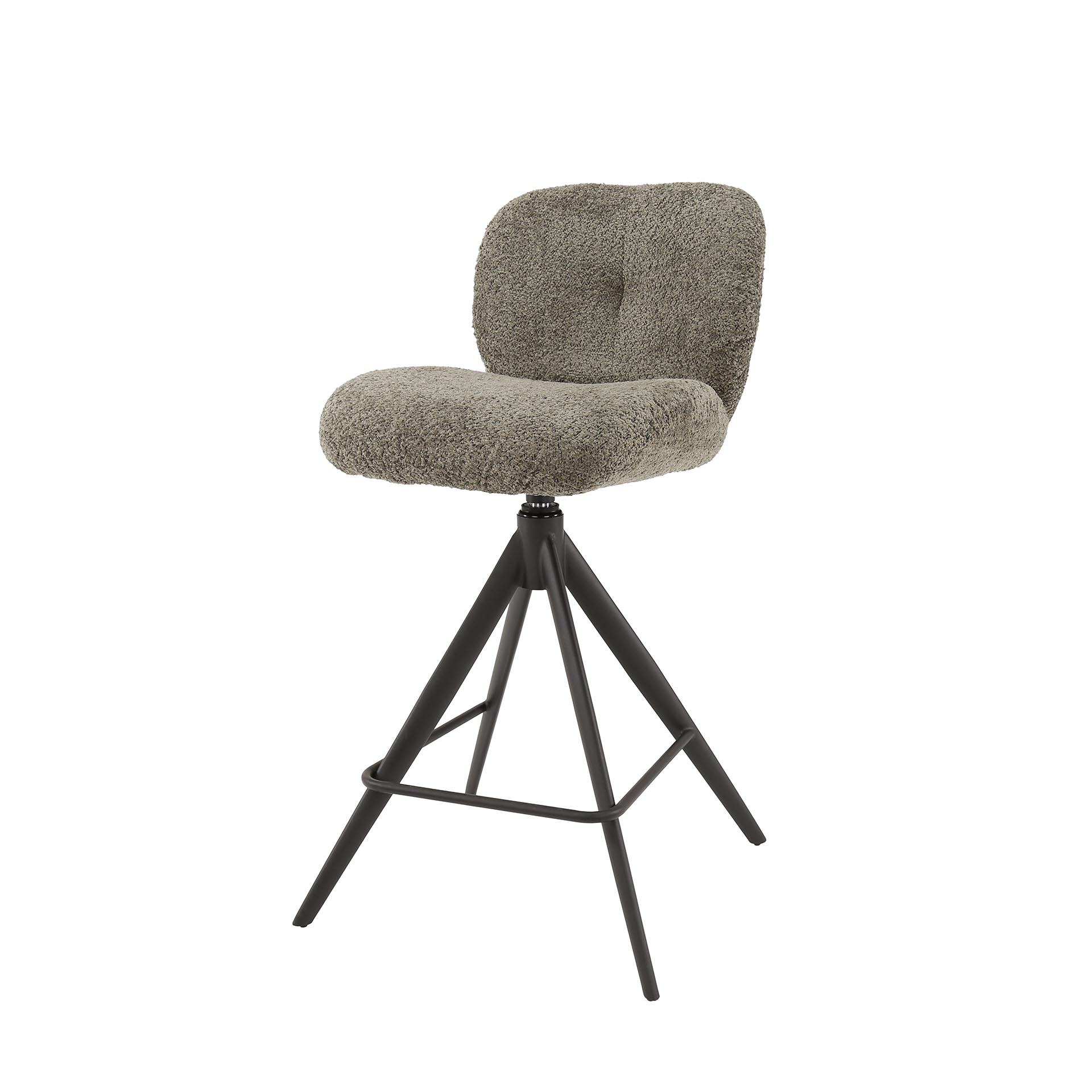 Barstoel comfort draaibaar / Boucle taupe