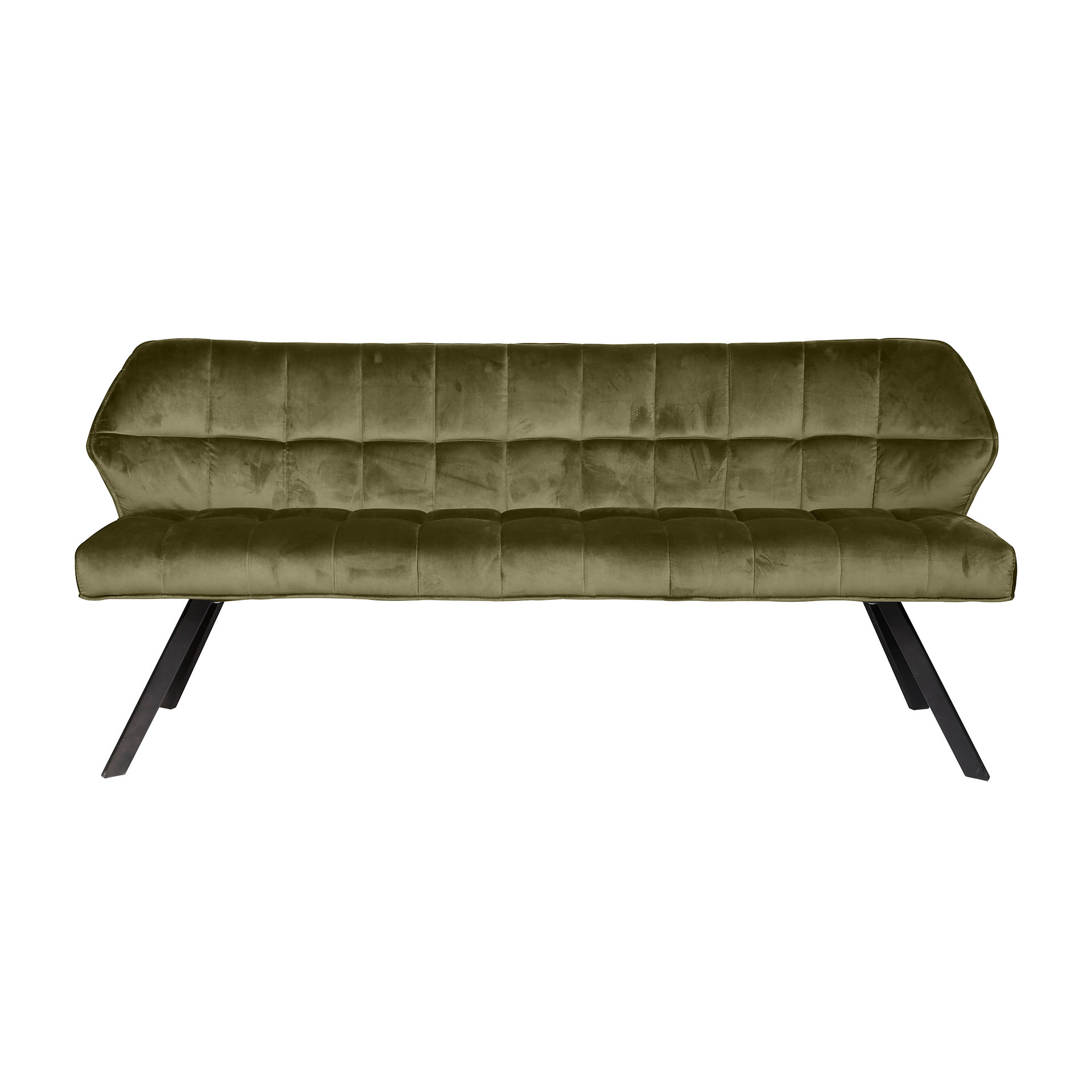 Eetkamerbank Raster Velvet 180 Groen