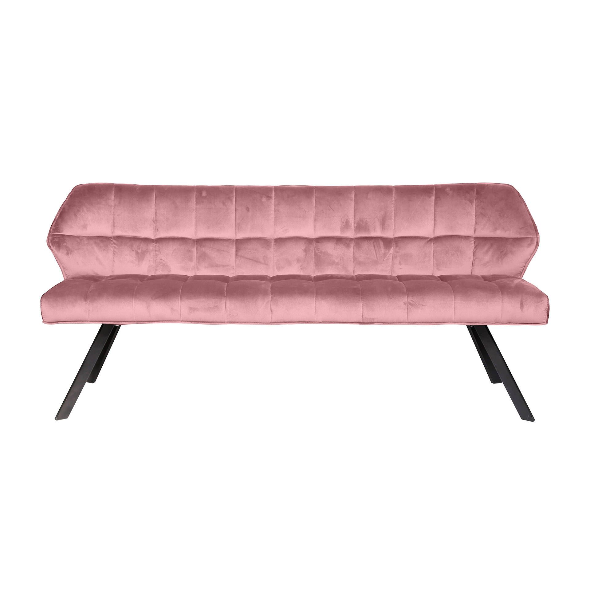 Eetkamerbank Raster Velvet 180 Roze