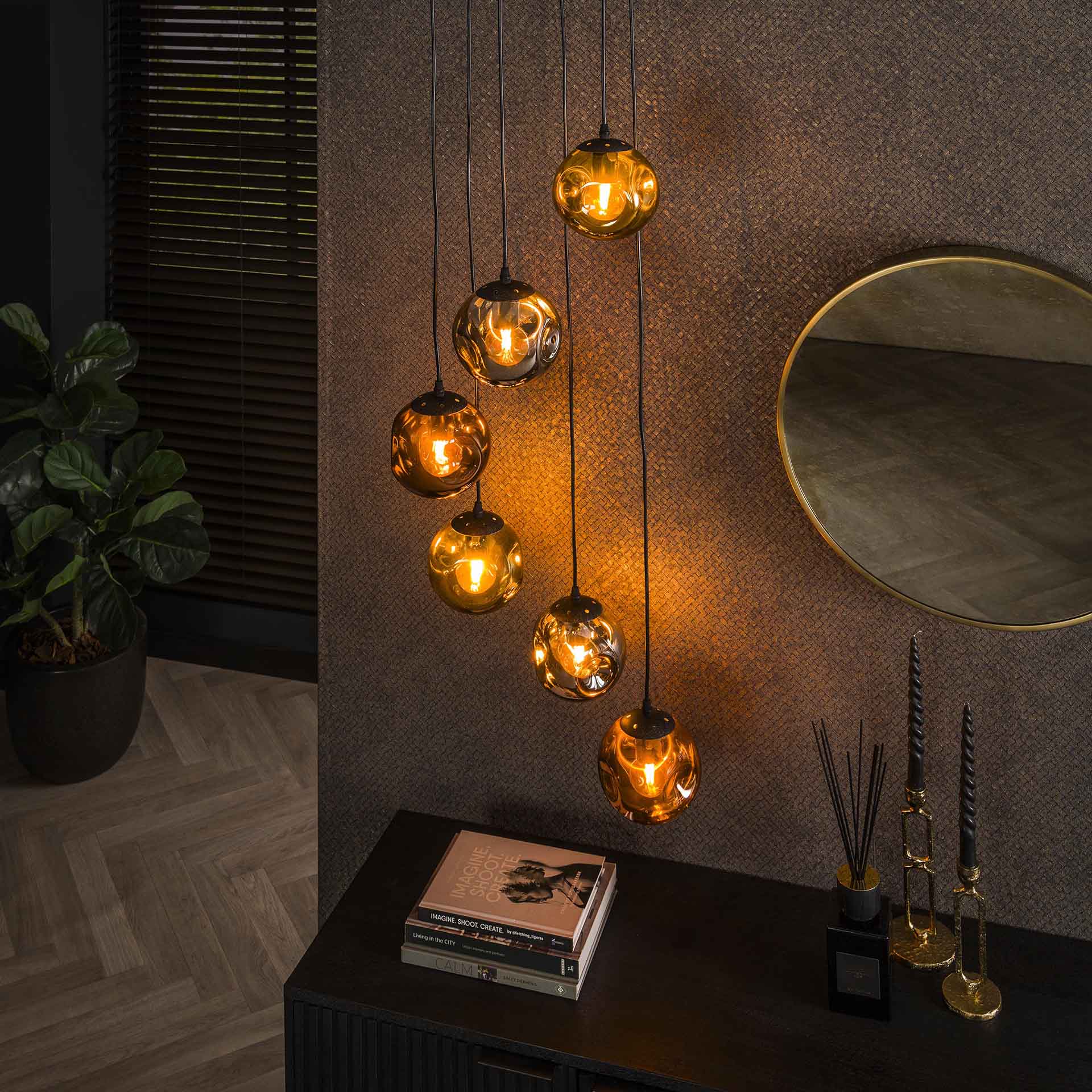 Hanglamp 6L stellar / Artic zwart