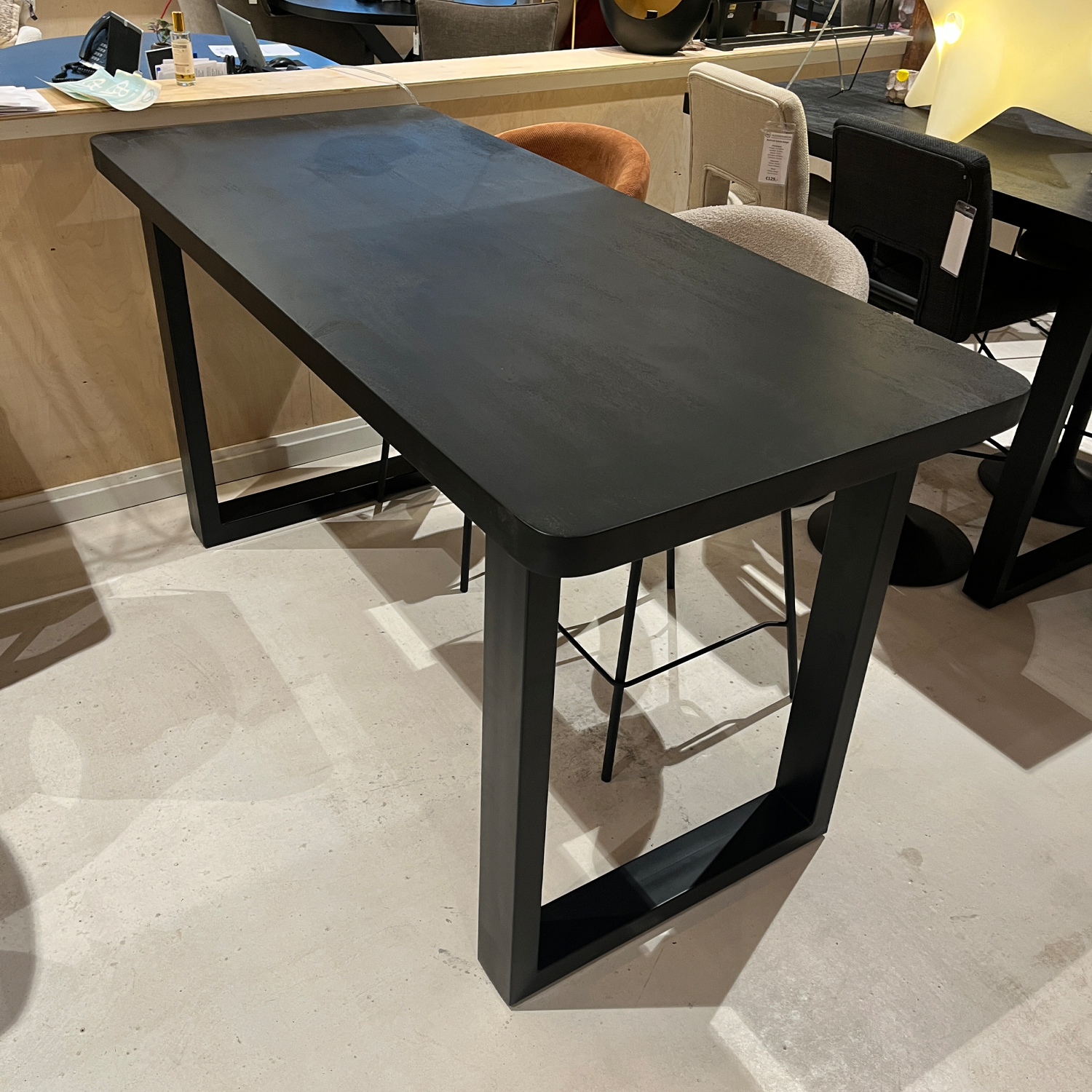 Showroommmodel, zelf afhalen! Bartafel Camelot 180x80x95 Ronde hoeken