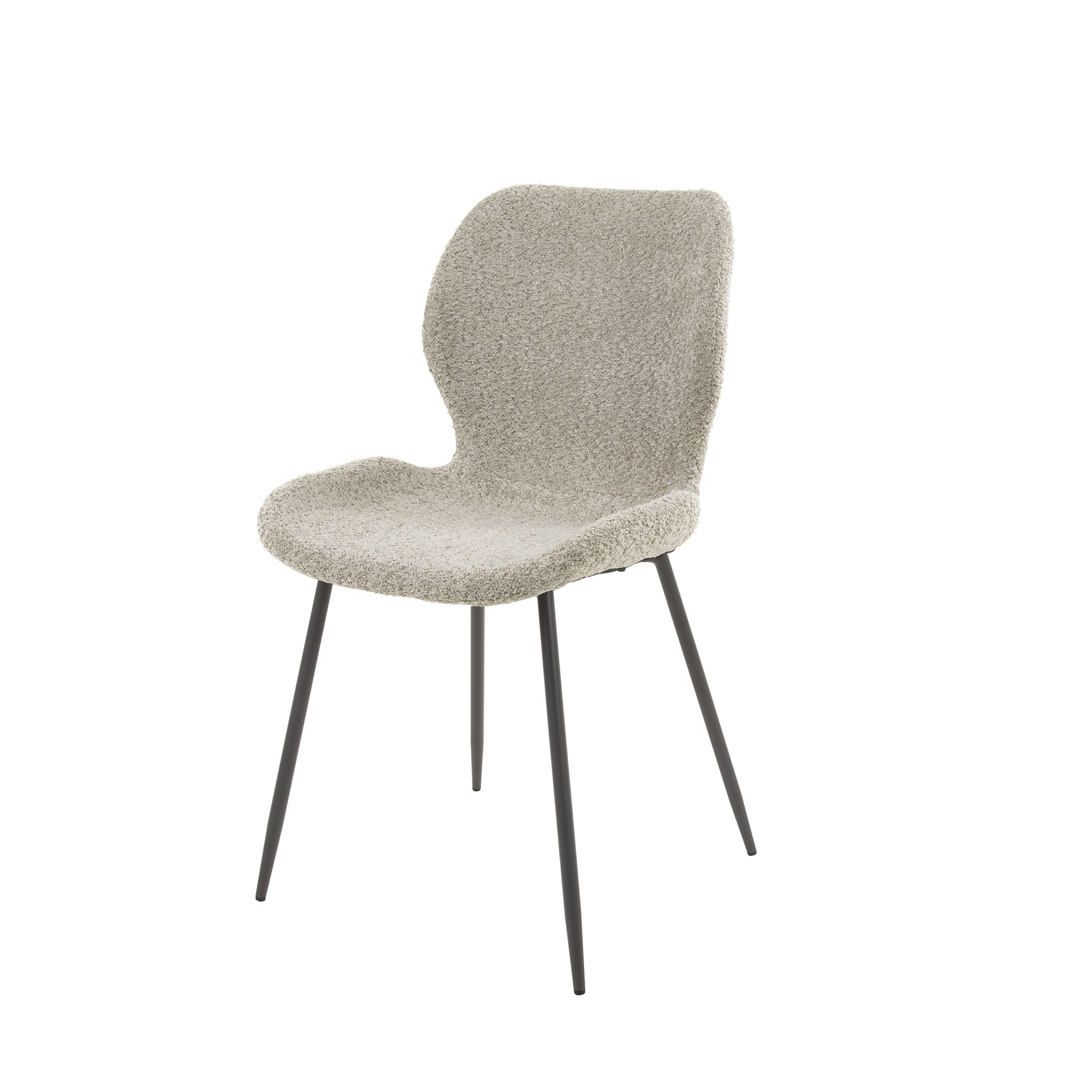 Stoel Cario / Boucle zandkleur