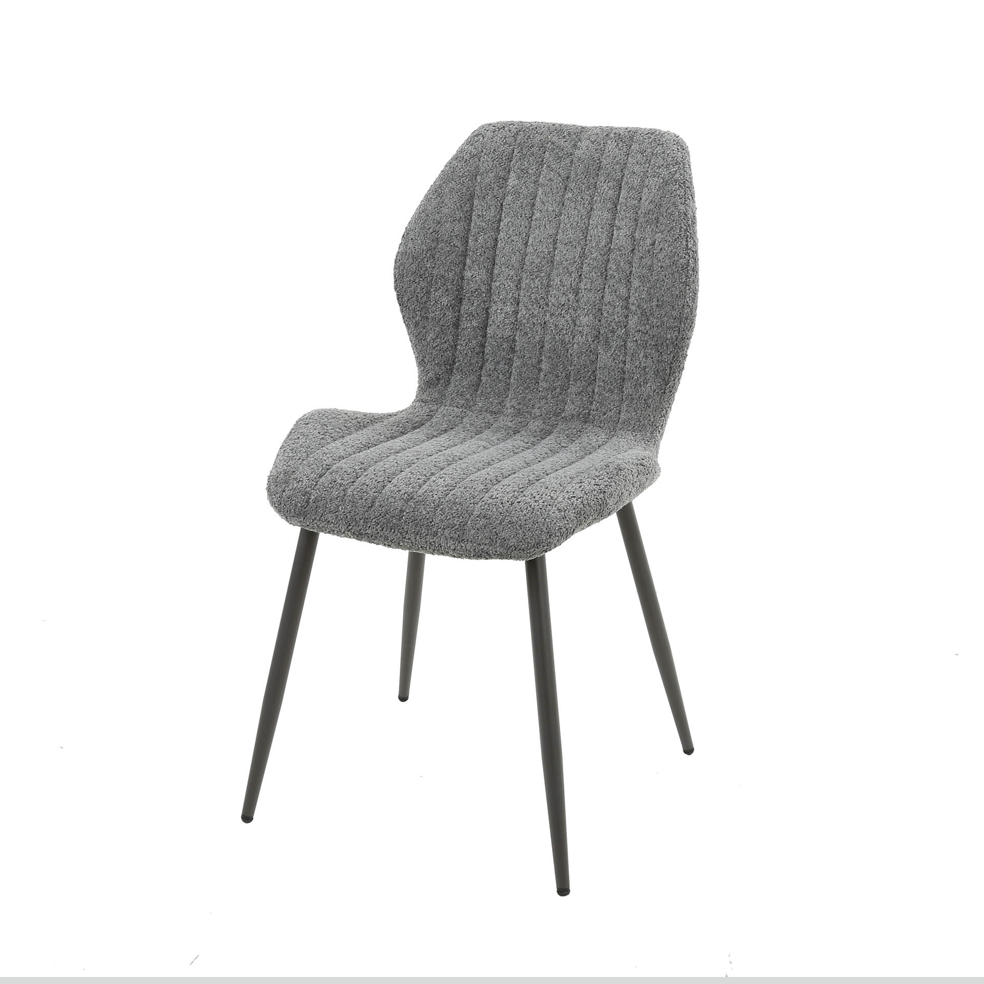 Stoel boucle lendesteun Boucle grijs