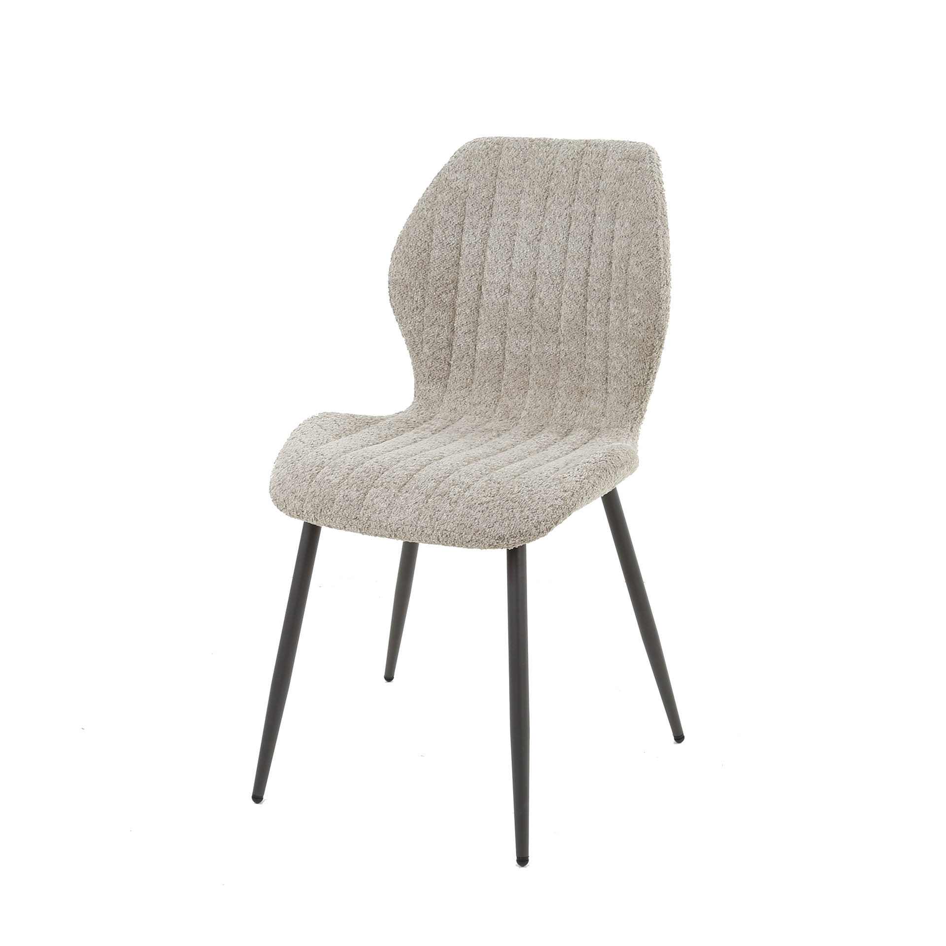 Stoel boucle lendesteun / Boucle zandkleur