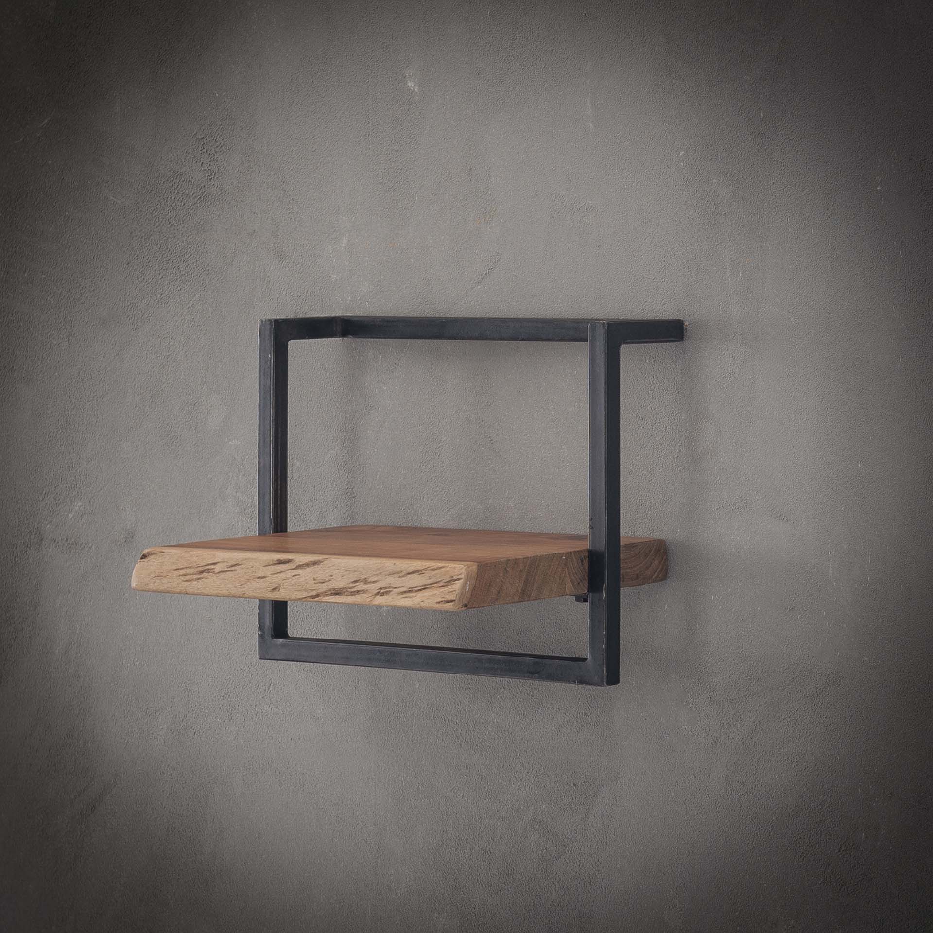 Wandplank edge 40cm / Massief acacia naturel
