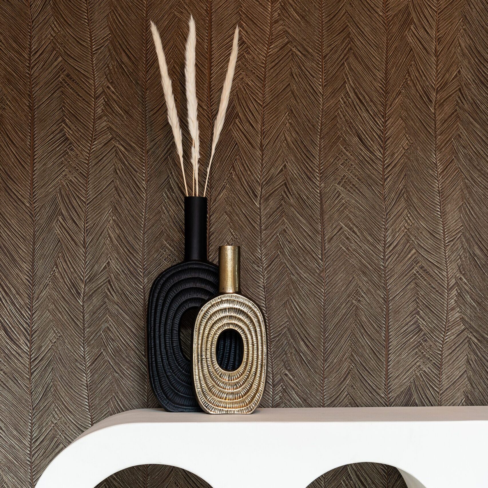 Richmond Interiors Unieke zwarte vaas