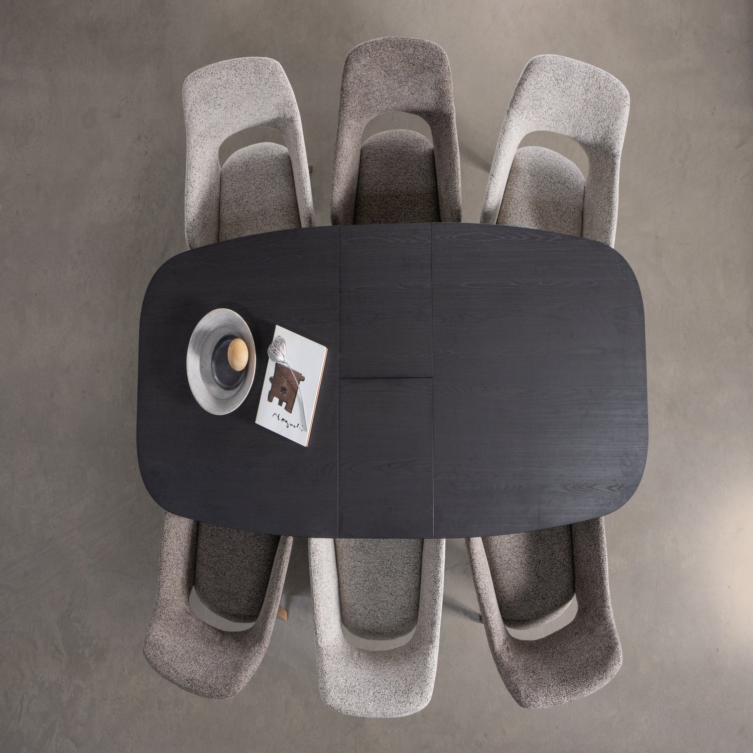 ARROS EETTAFEL UITSCHUIFBAAR 180-220x90CM MDF ZWART