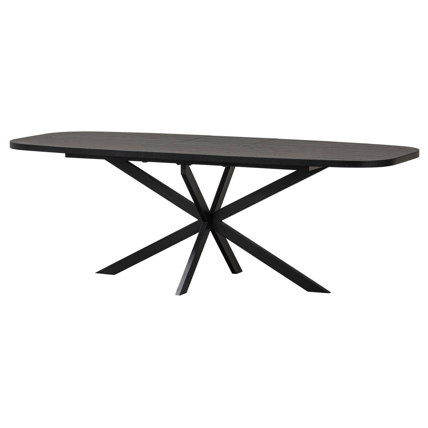 ARROS EETTAFEL UITSCHUIFBAAR 180-220x90CM MDF ZWART