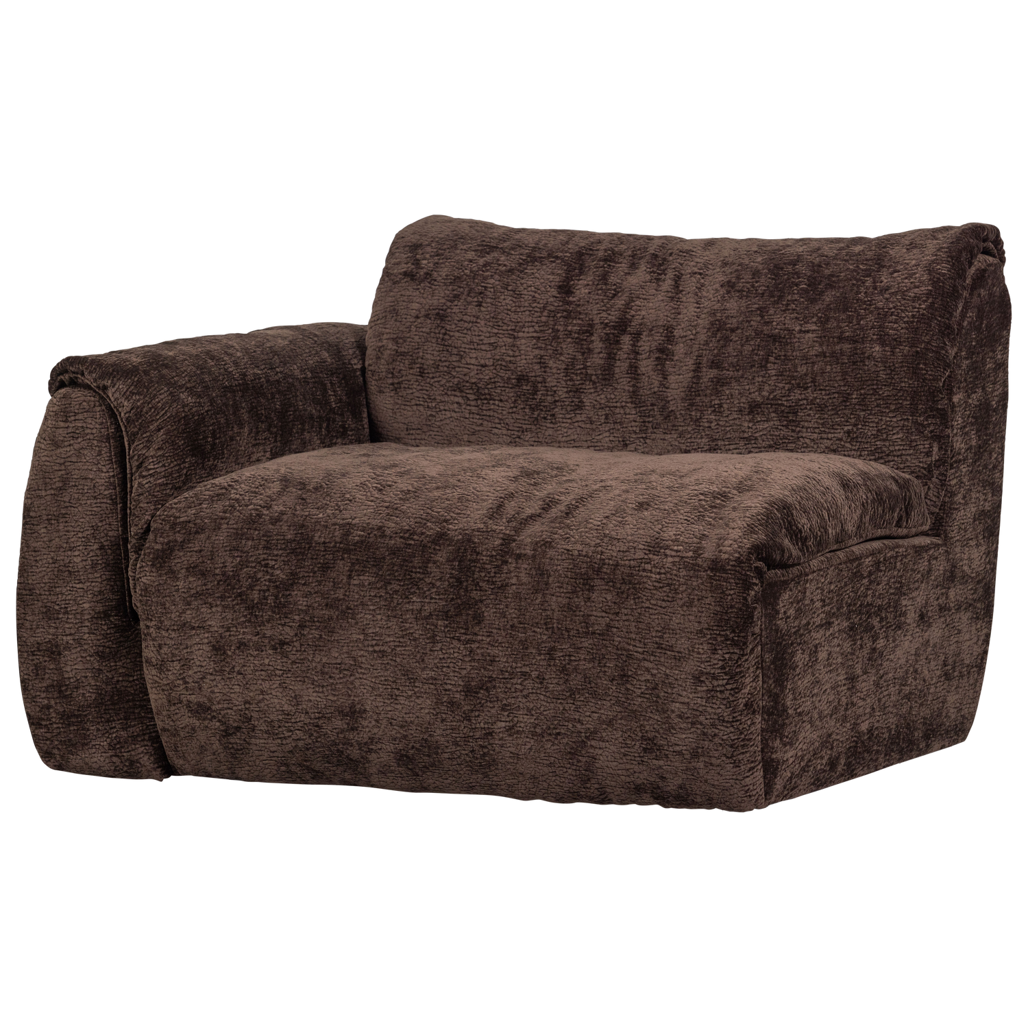 BAGGY 1-ZITS MET ARM LINKS 3D CHENILLE DONKERBRUIN