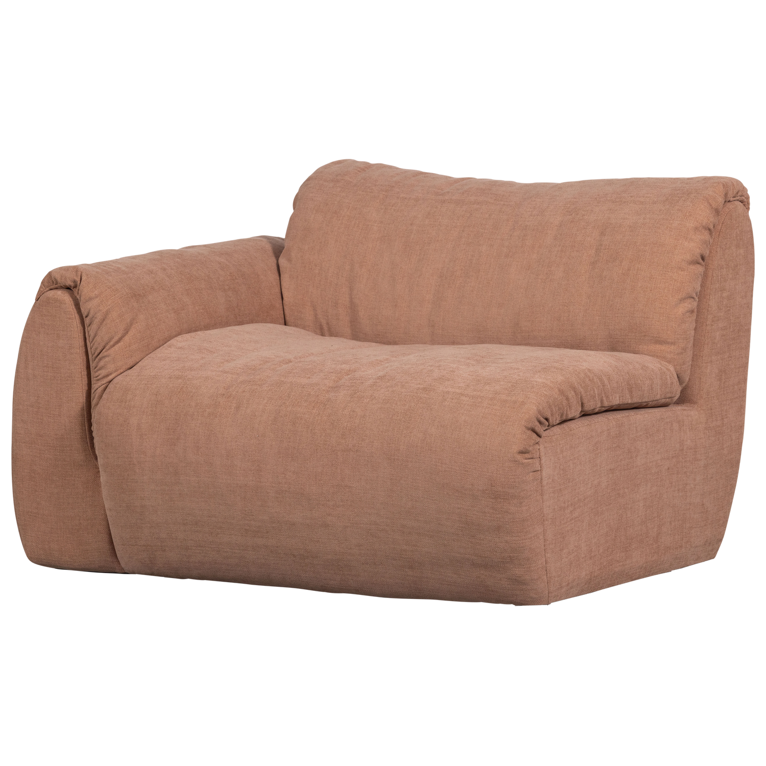 BAGGY 1-ZITS MET ARM LINKS GEWEVEN CHENILLE OUDROZE