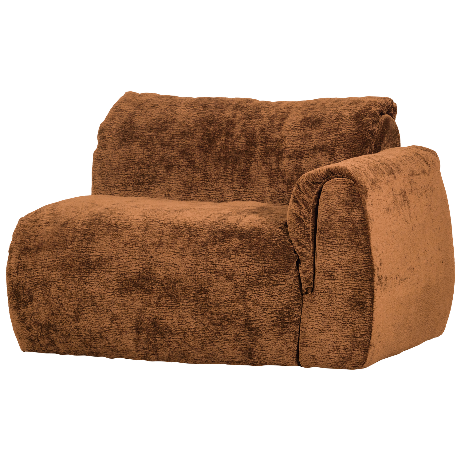 BAGGY 1-ZITS MET ARM RECHTS 3D CHENILLE MIDDENBRUIN