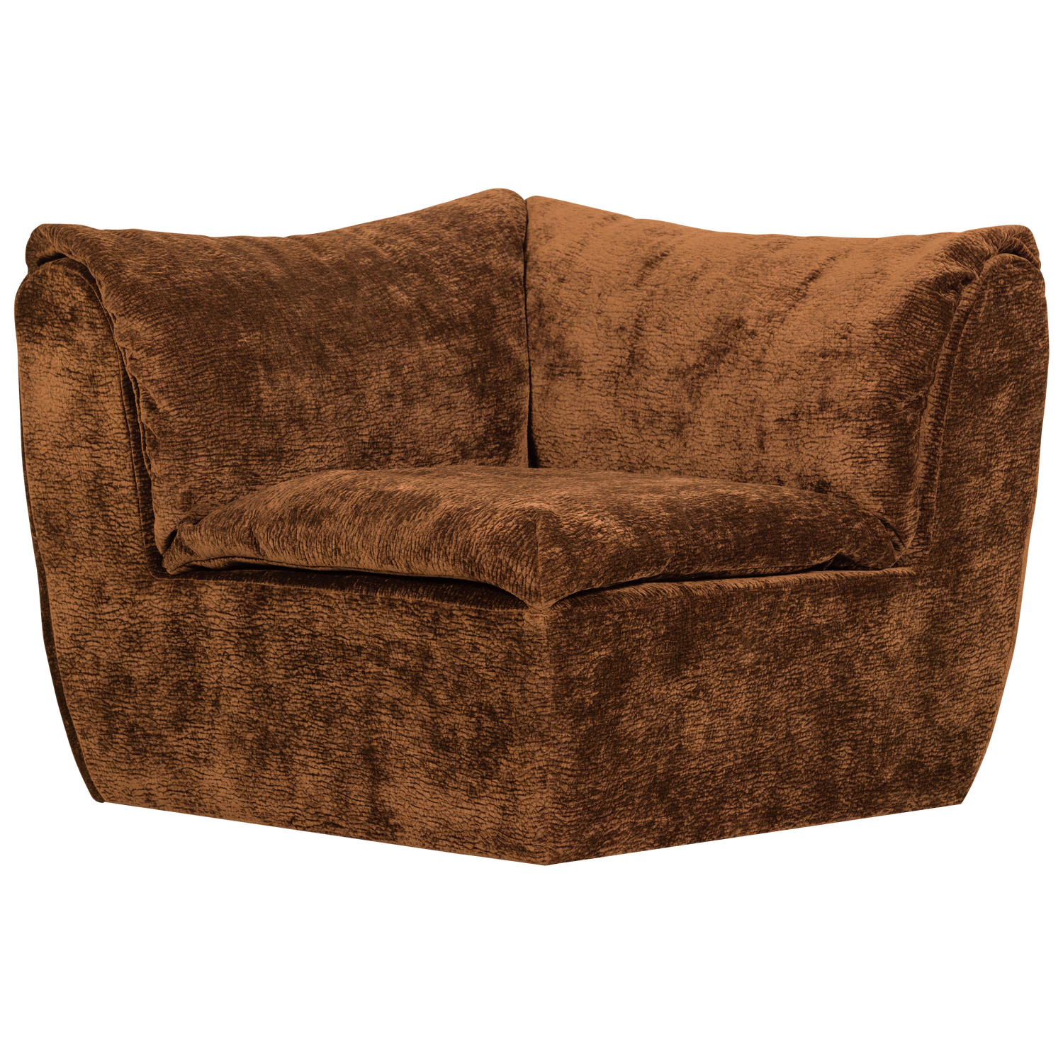 BAGGY HOEKELEMENT 3D CHENILLE MIDDENBRUIN